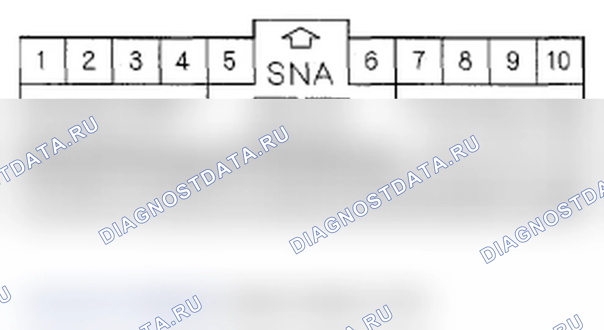 Рис. 38: Входы и выходы модуля SRS разъема B (28P). Acura RDX I