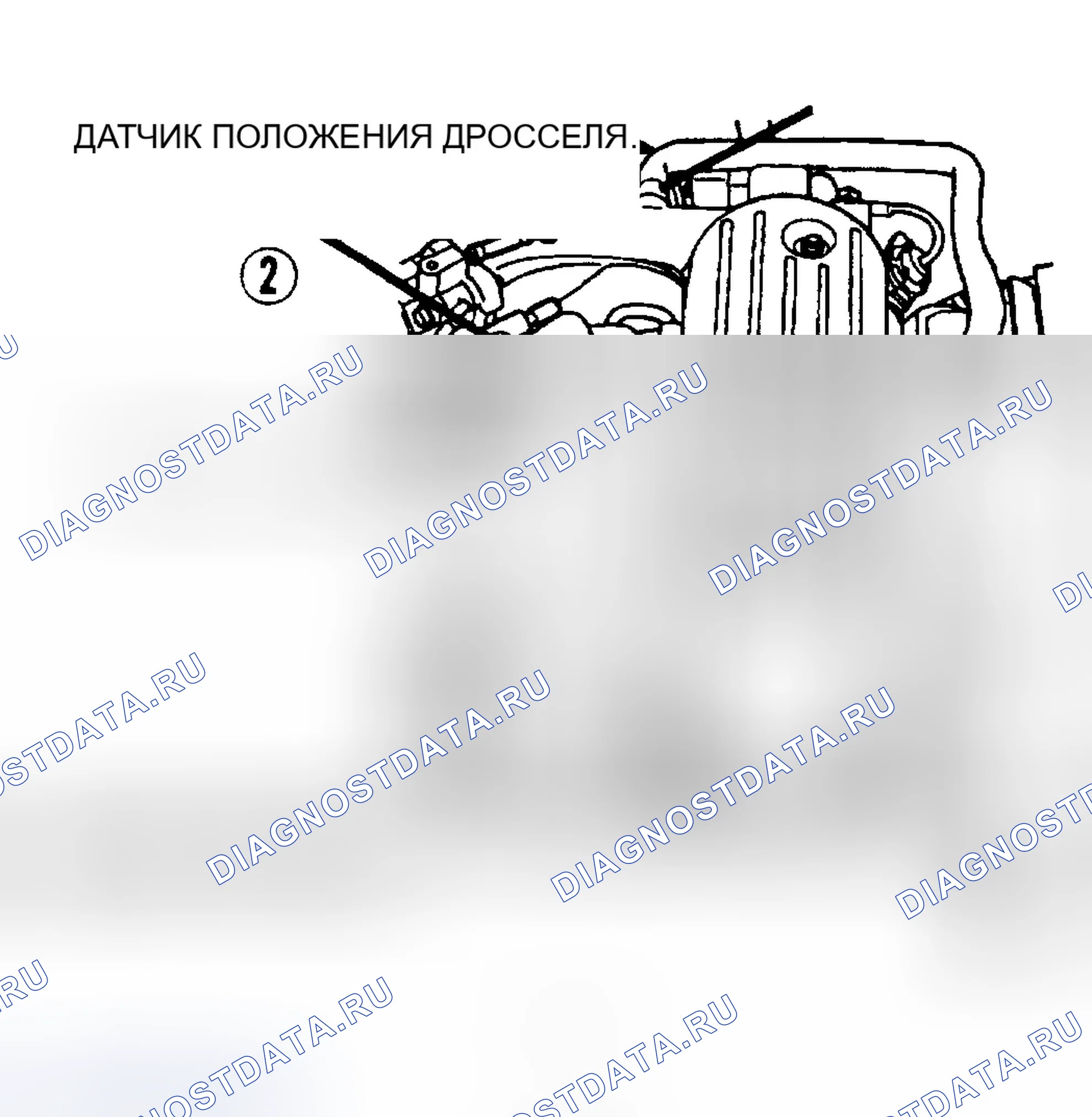 Рис. 137: Тест 14A, Вид 2 - Расположение компонентов 3.3L. Chrysler Concorde I