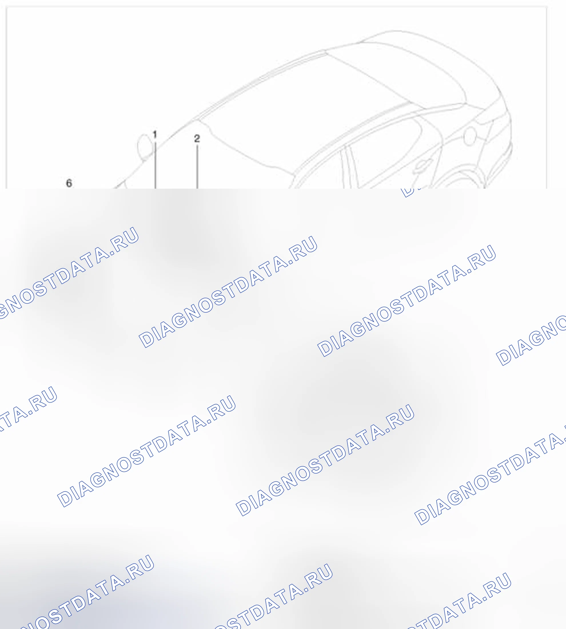 Рис. 1: Расположение компонентов. Kia Optima III