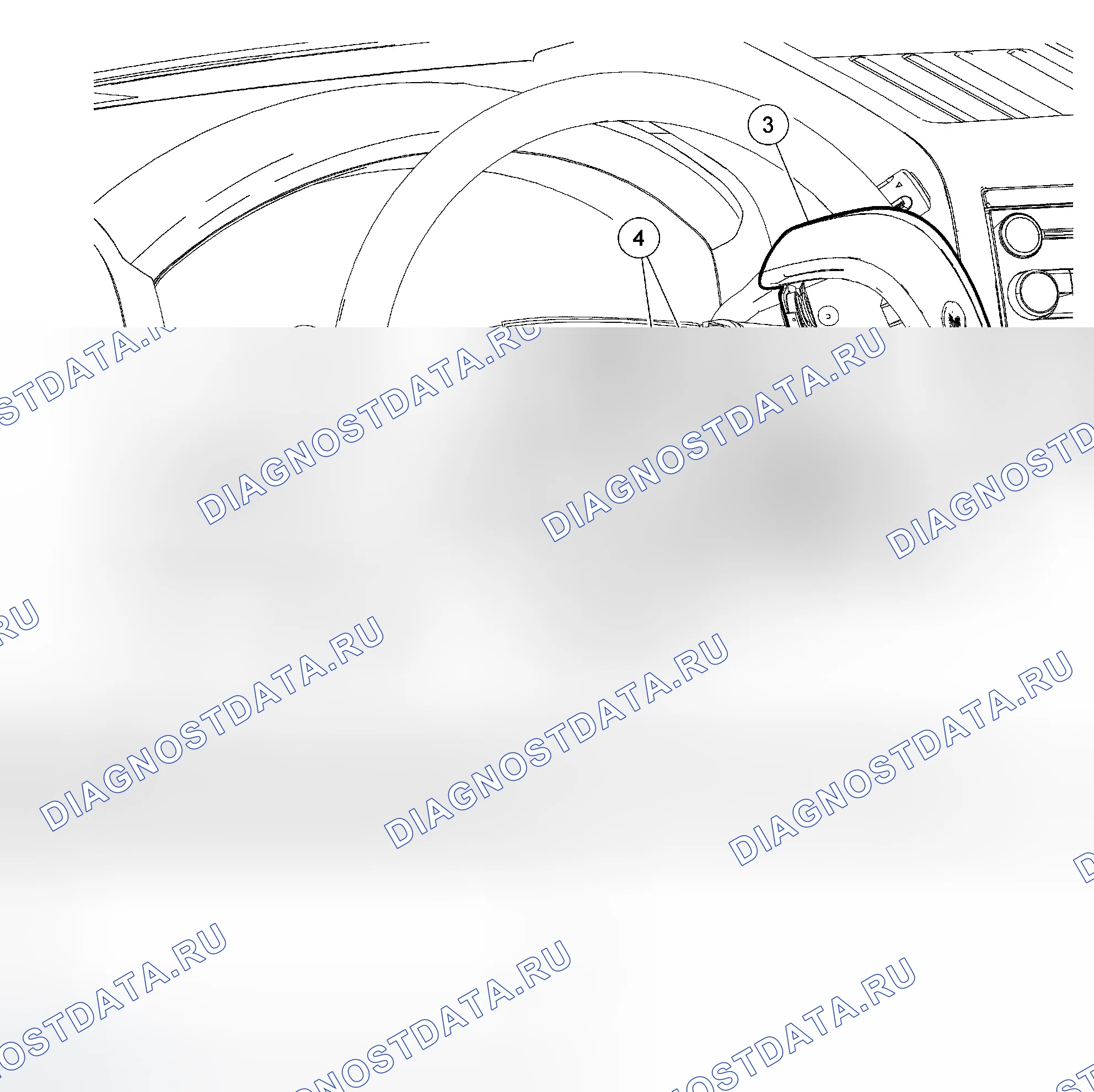 Рис. 166: Модуль подушки безопасности водителя. Ford Pickup F350 Super Duty 