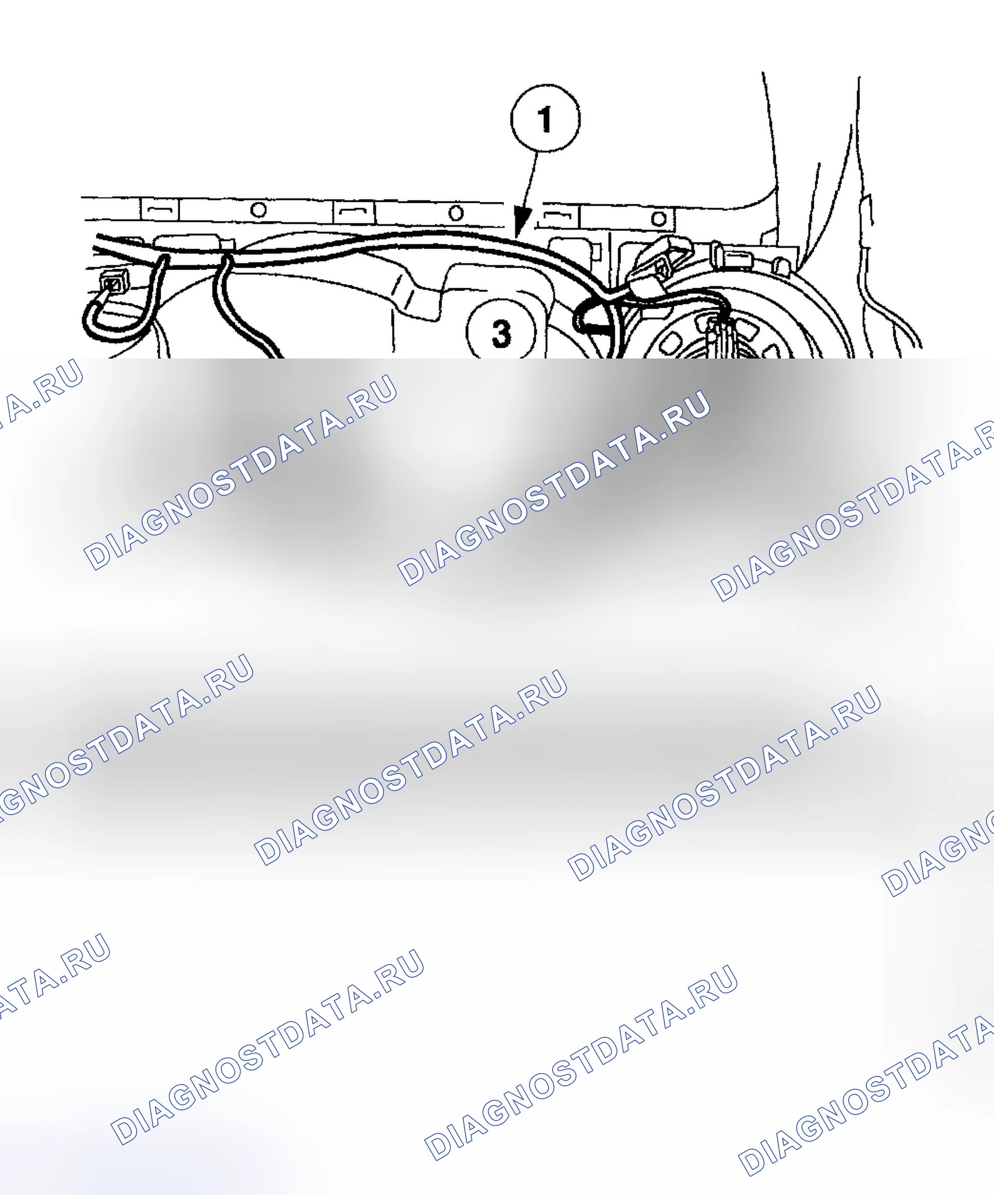 Рис. 518: Блок нагревателя и кондиционера. Ford Pickup F250 Super Duty I