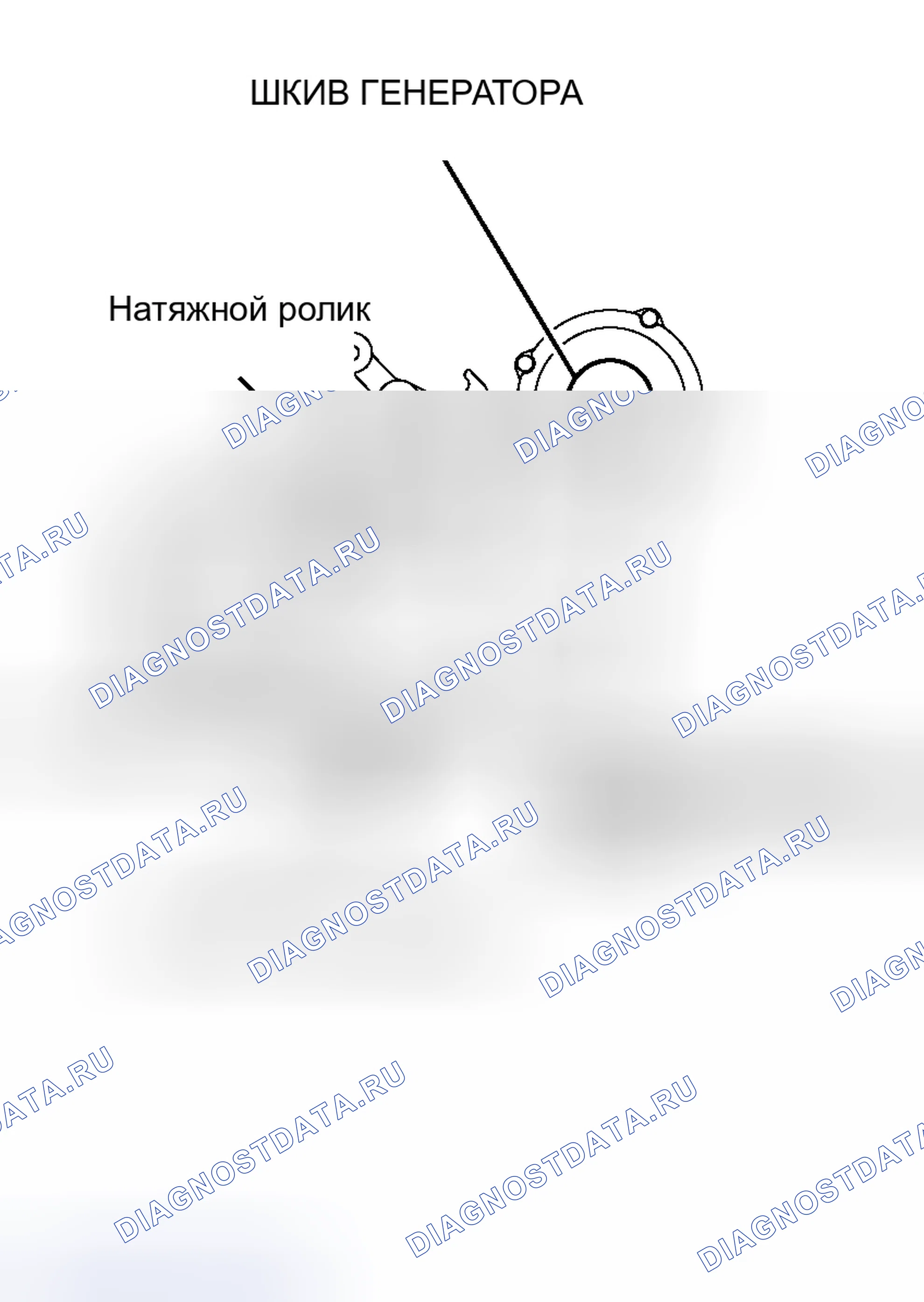 Рис. 98: < ПРИ ИСПОЛЬЗОВАНИИ ДАТЧИКА НАТЯЖЕНИЯ >. Mitsubishi Endeavor I