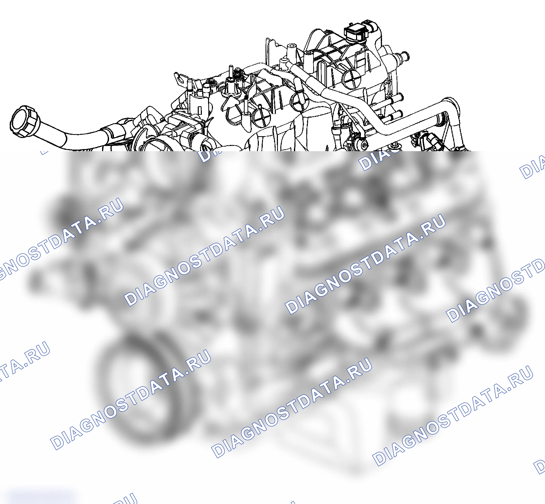Рис. 770: Описание компонентов двигателя. GMC Savana Special G3500 
