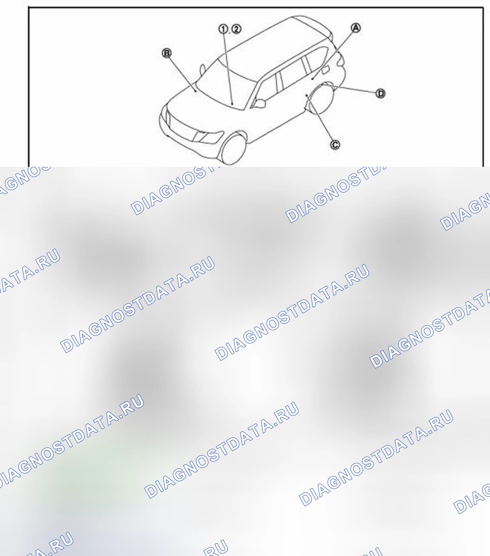Рис. 3: Расположение компонентов. Infiniti QX56 II