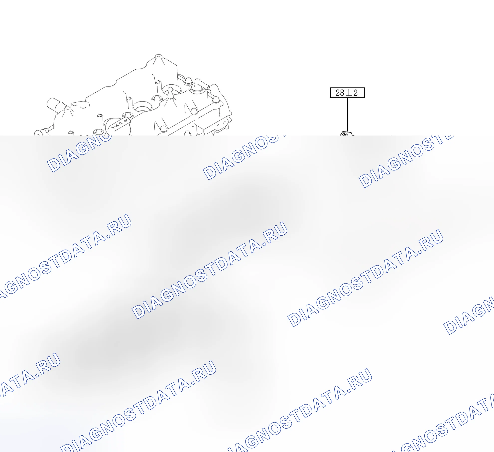 Схема расположения топливной форсунки — Great Wall Wingle-7. Great-Wall Wingle 7 I
