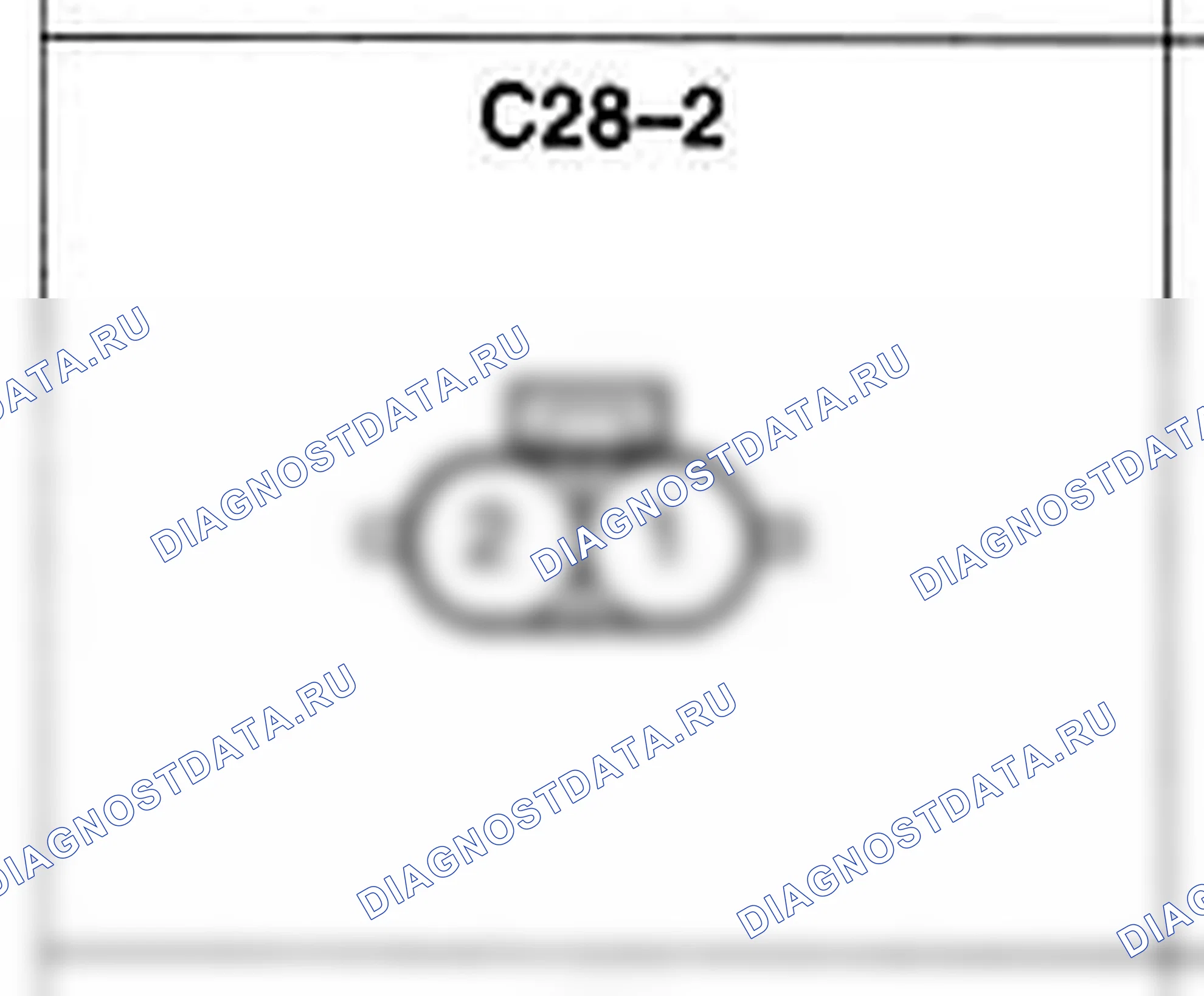 Распиновка разъёма C28-2 — жгута управления. Hyundai Accent LC