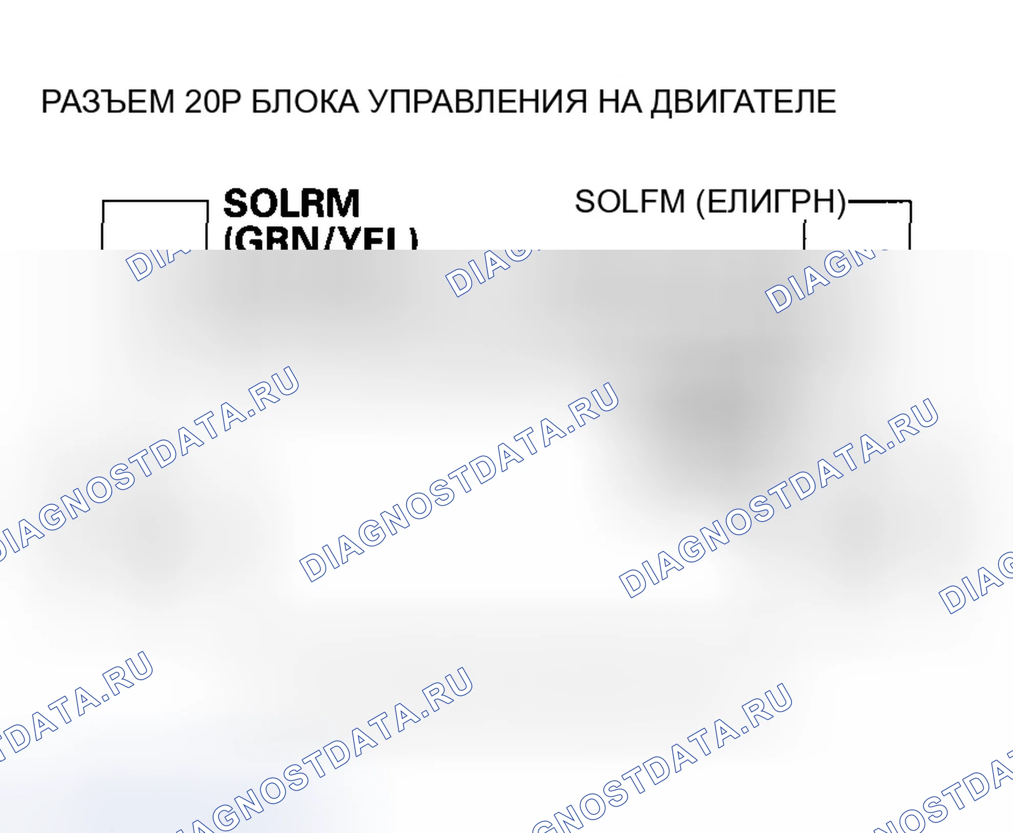 Рис. 493: расшифровка кода ошибки P0A16: Передняя опора двигателя Схема управления исполнительным механизмом Большой ток; расшифровка кода ошибки P0AB8: Задняя опора двигателя Ac. Honda Odyssey I