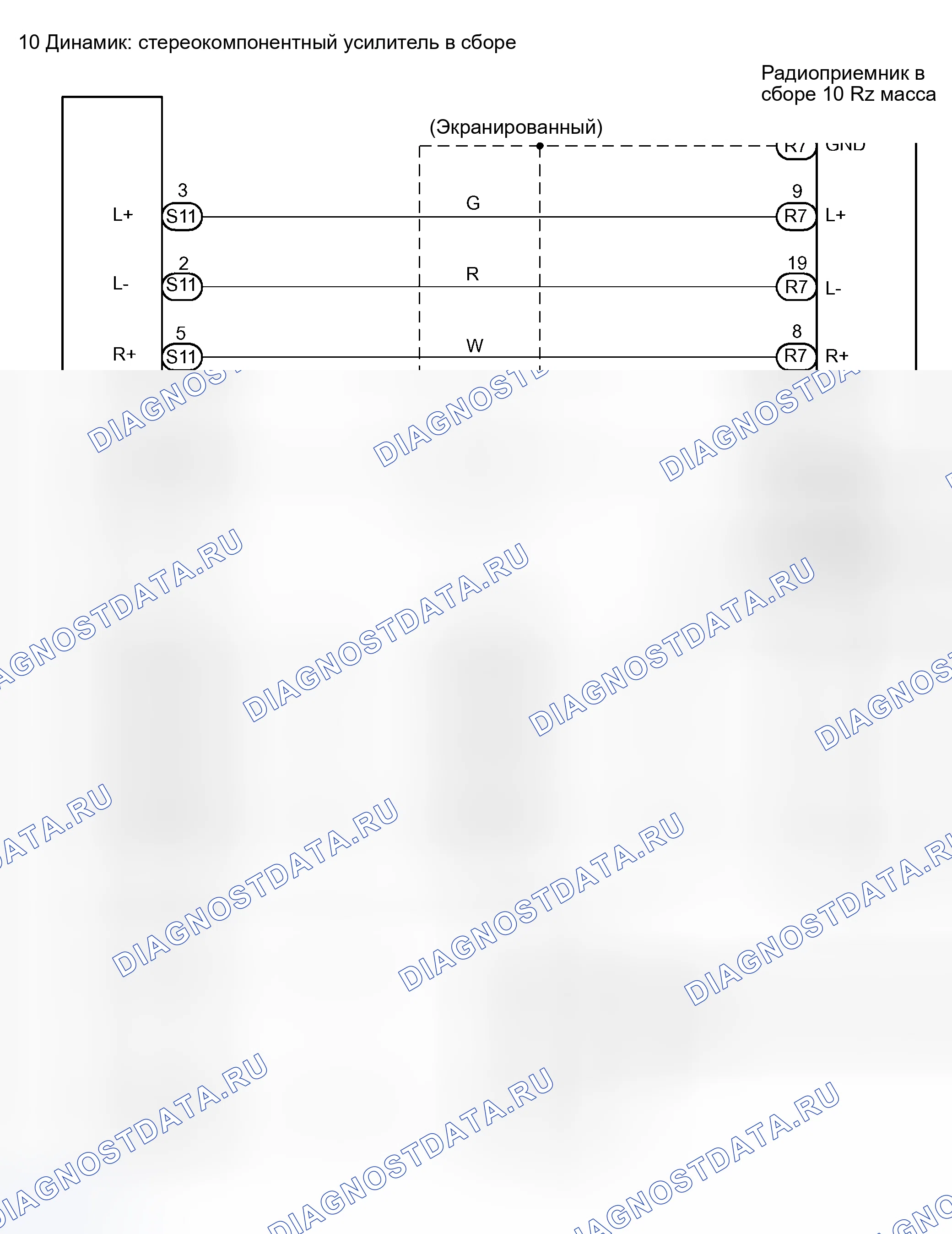 Рис. 62: электросхема. Toyota Sienna II