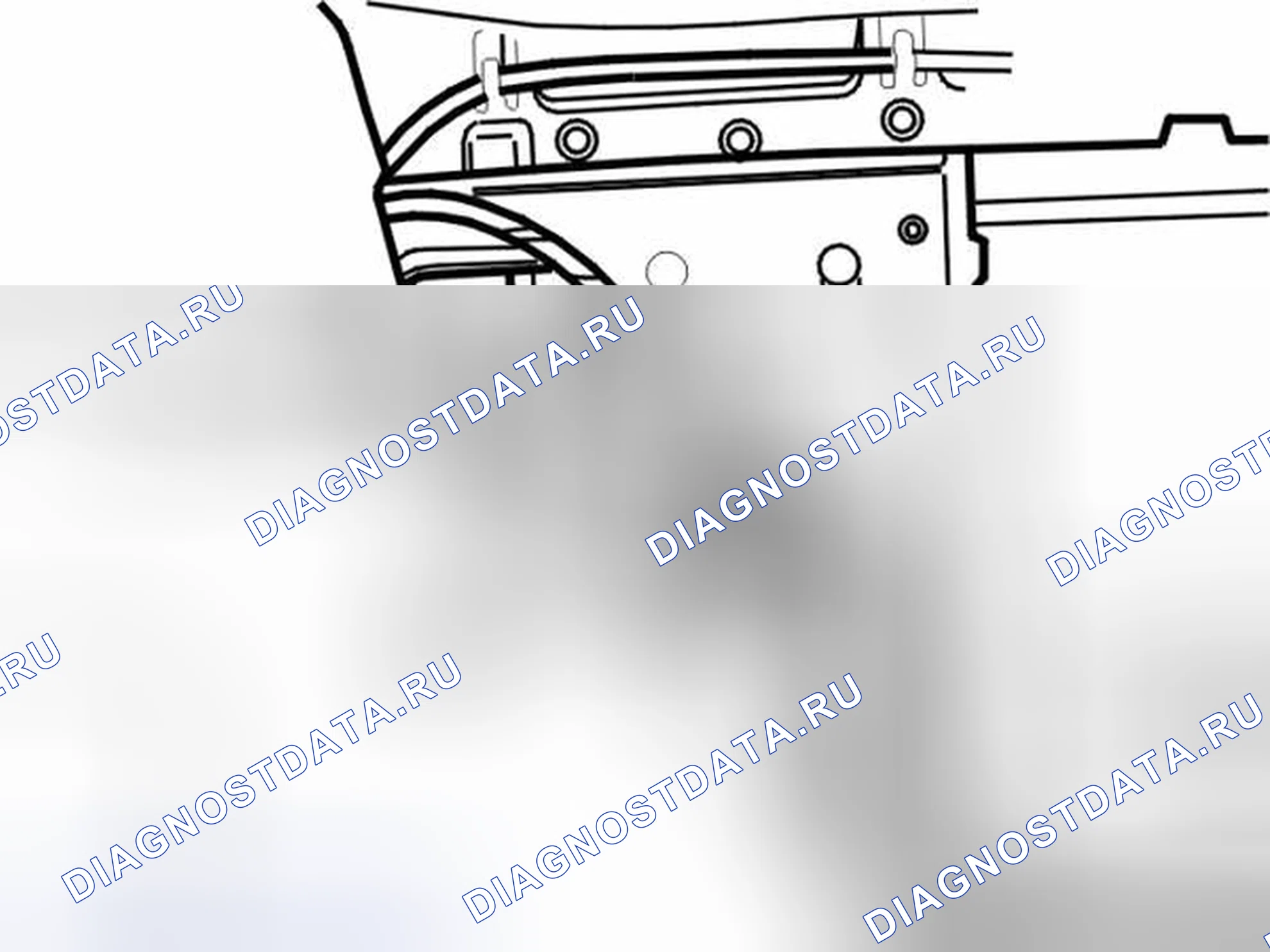 Рис. 51: Удаление усилителя. Volvo V40 I рестайлинг