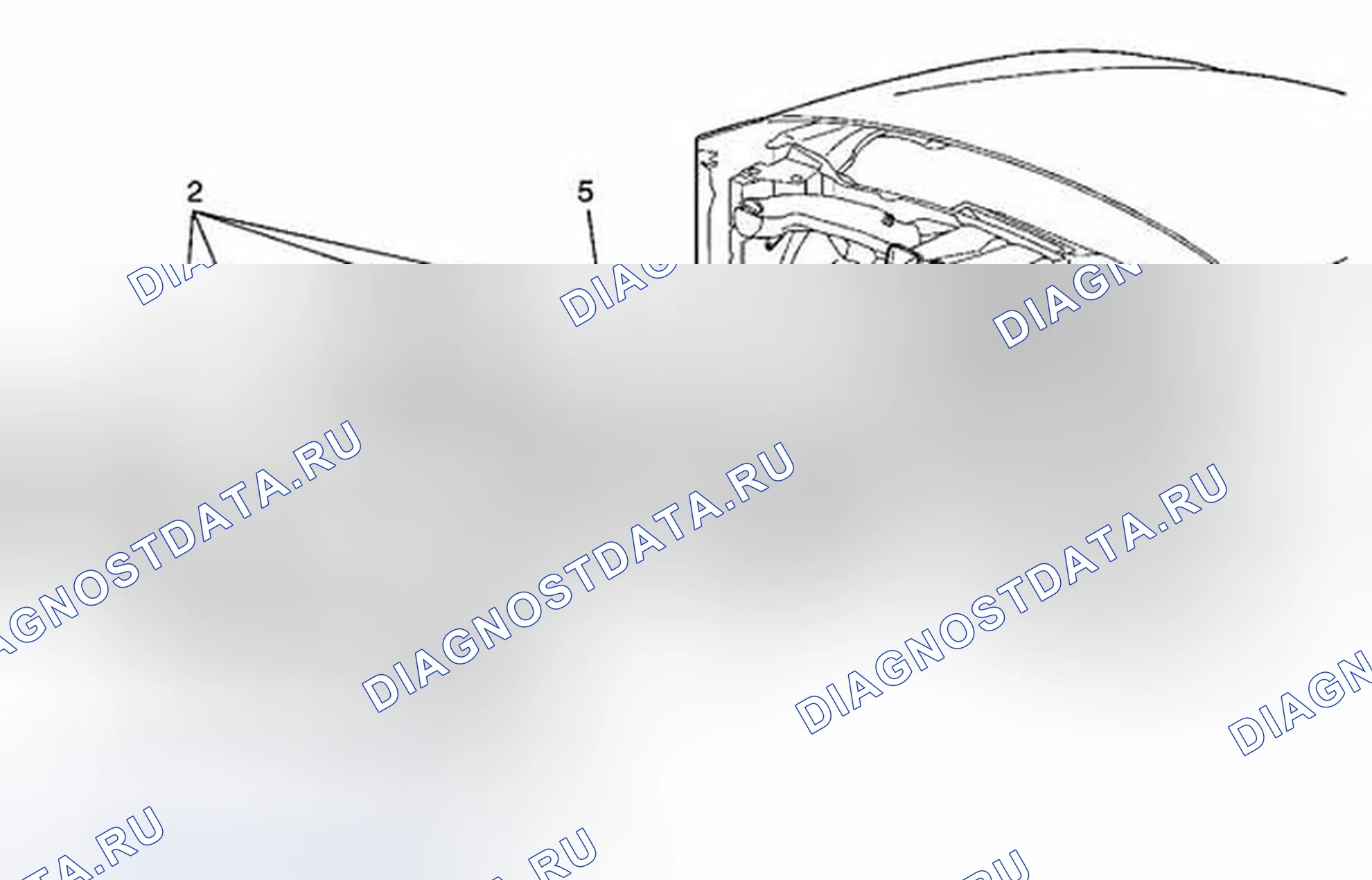 Рис. 39: Замена несущей панели приборной панели (I/P). Buick LaCrosse I