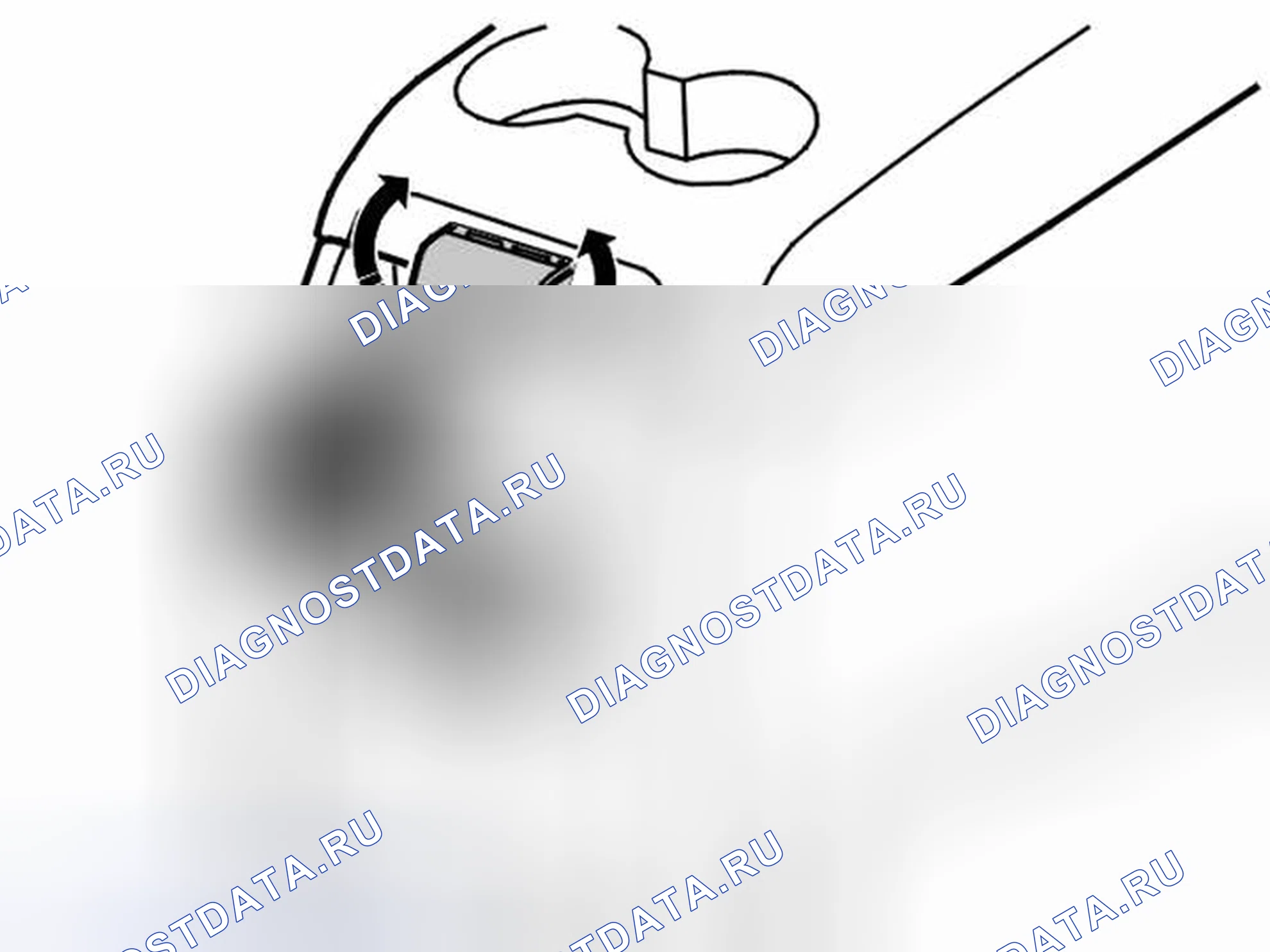 Рис. 91: Крышка замка, замена. Volvo V70 II
