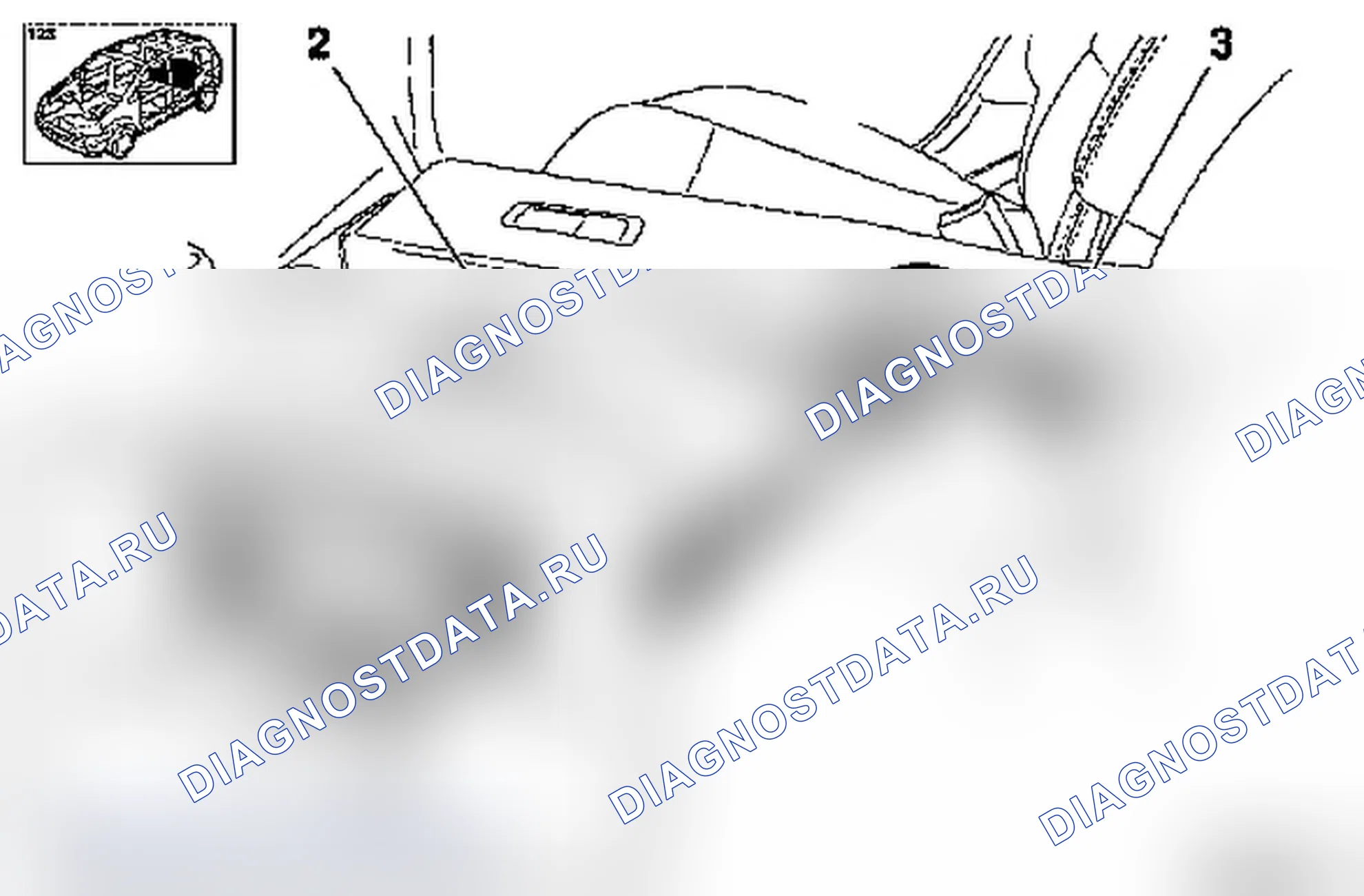 Замена подлокотника заднего сиденья посередине (модель F 48). Opel Vectra C