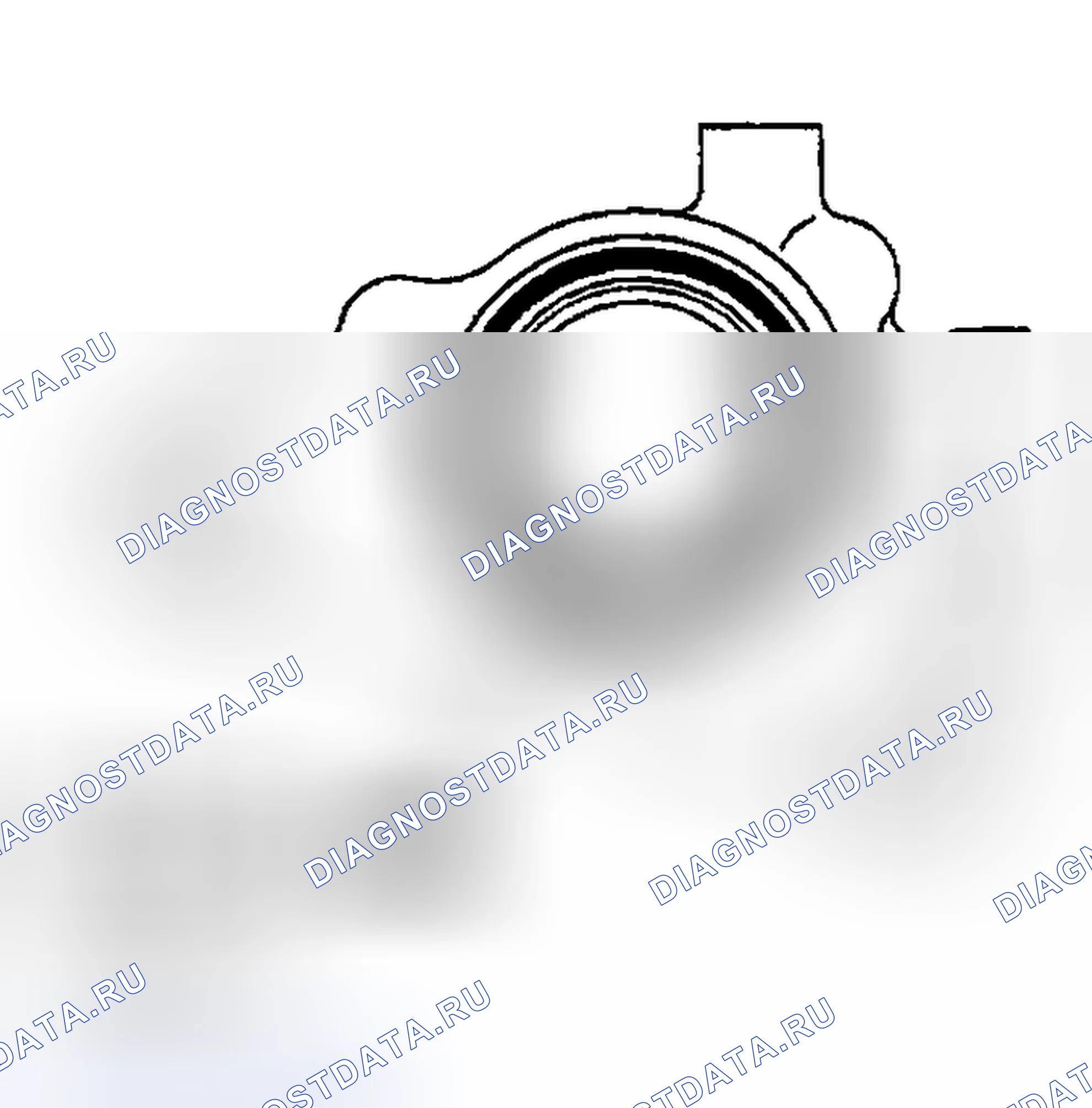 Рис. 981: > > E < < УСТАНОВКА ОПОРЫ ДАТЧИКА ПОЛОЖЕНИЯ РАСПРЕДЕЛИТЕЛЬНОГО ВАЛА. Mazda MX-5 NA