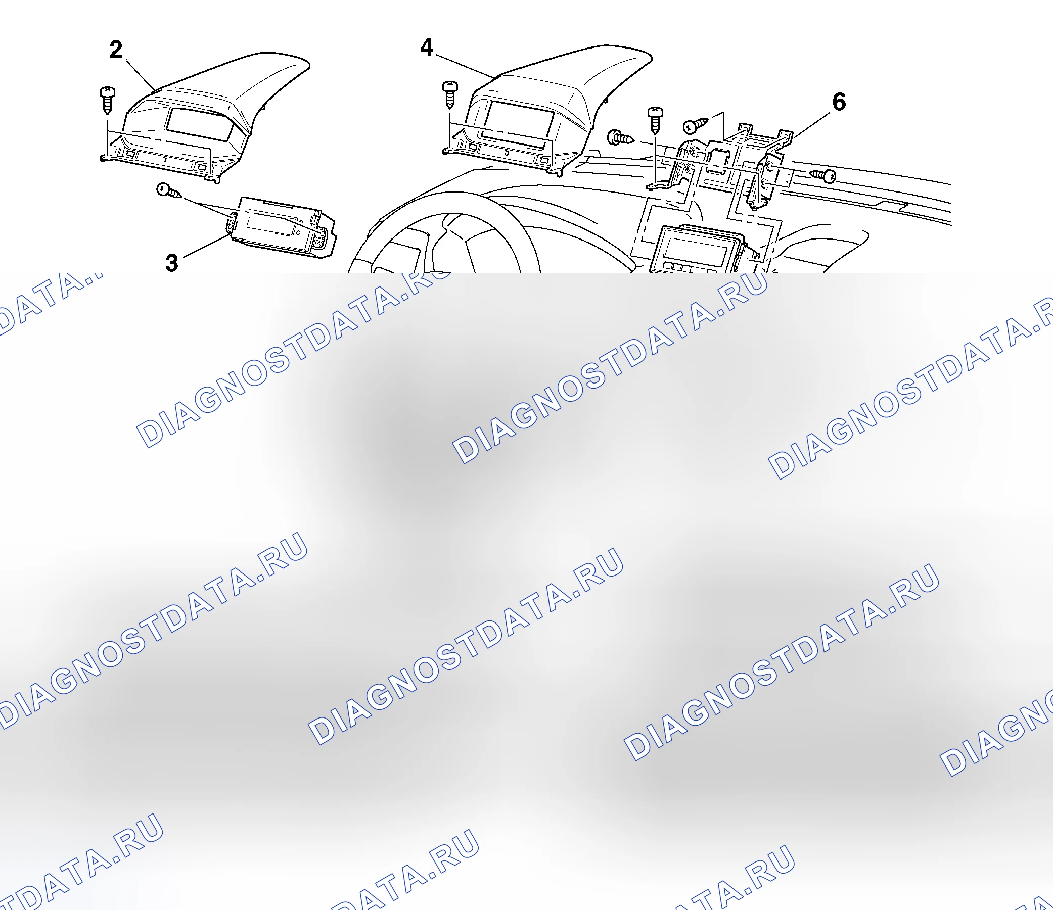Рис. 329: ДЕМОНТАЖ И МОНТАЖ. Mitsubishi Endeavor I