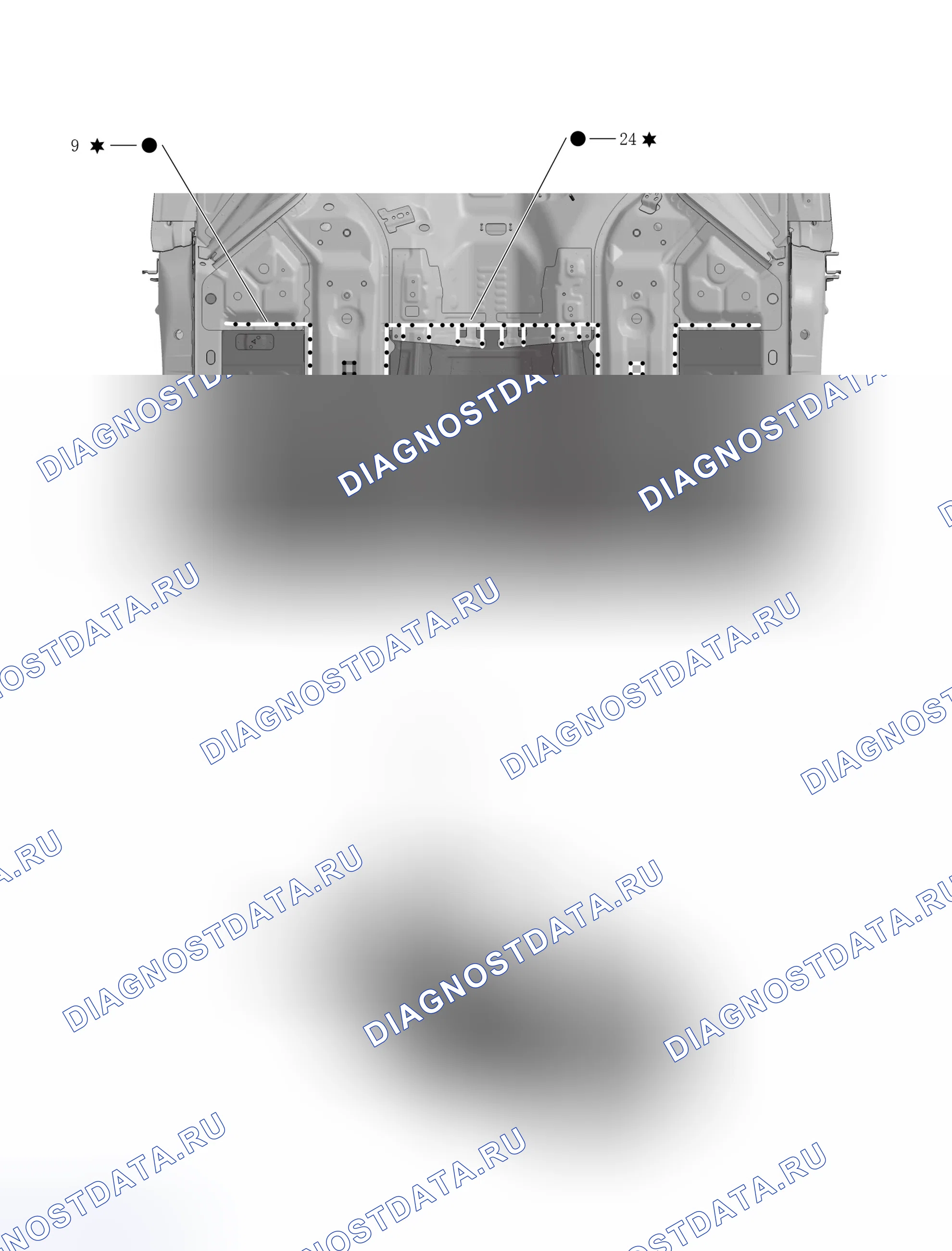 Передние полы — Wey Vv7-Phev. Wey VV7 PHEV I
