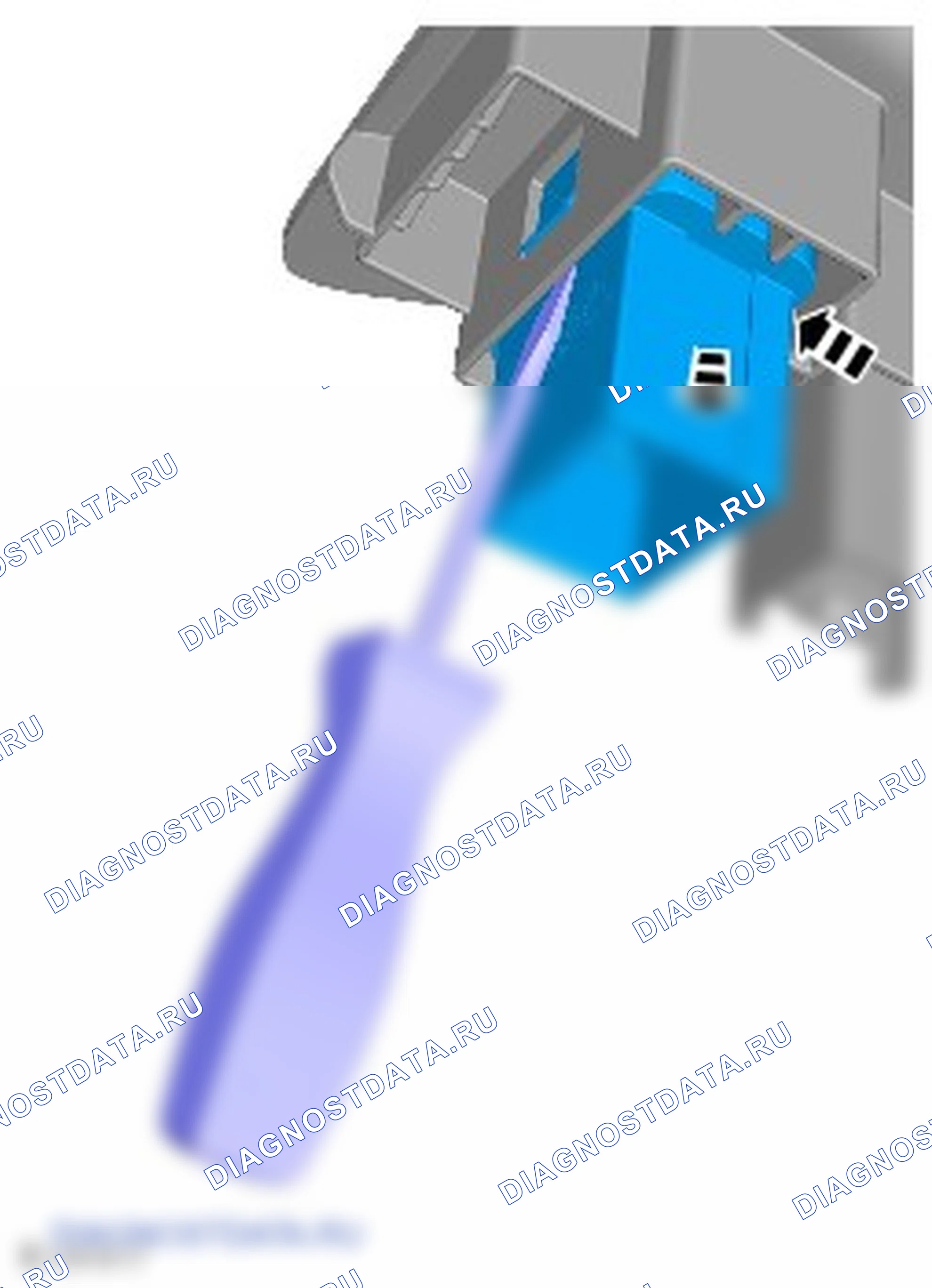Как снять и установить USB-порт. Ford Grand C-MAX II