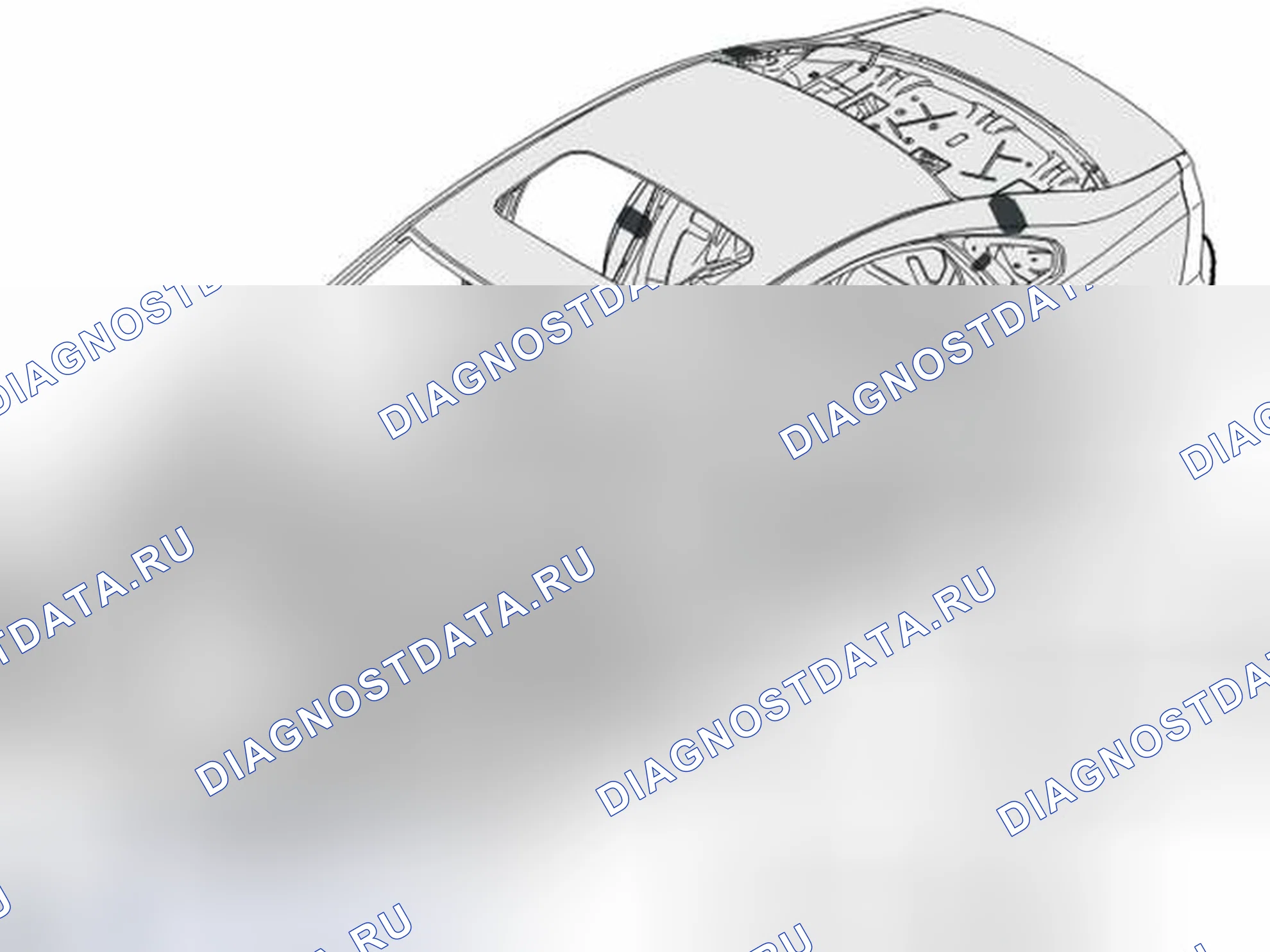 Рис. 59: ЗАМЕНА ПЕНОРЕЗИНЫ МЯГКАЯ (ЗВУКОИЗОЛЯЦИОННАЯ ПЕНА). Volvo V50 I