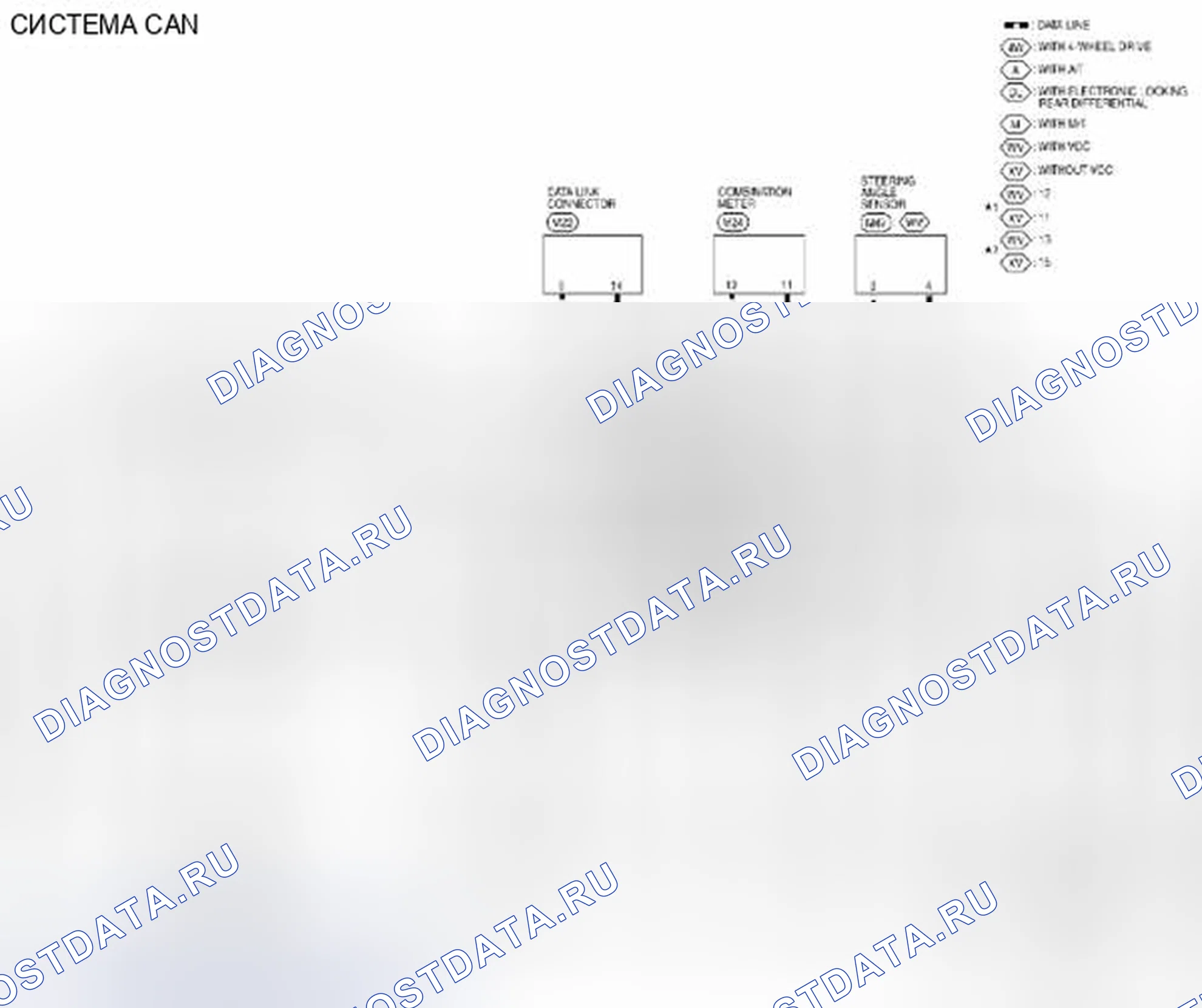 Рис. 402: Система CAN: электросхема. Suzuki Equator I