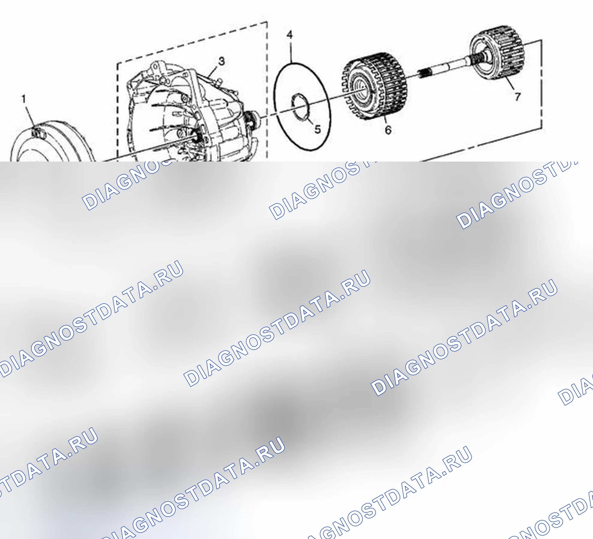 Рис. 67: Виды в разобранном виде. Cadillac SRX I