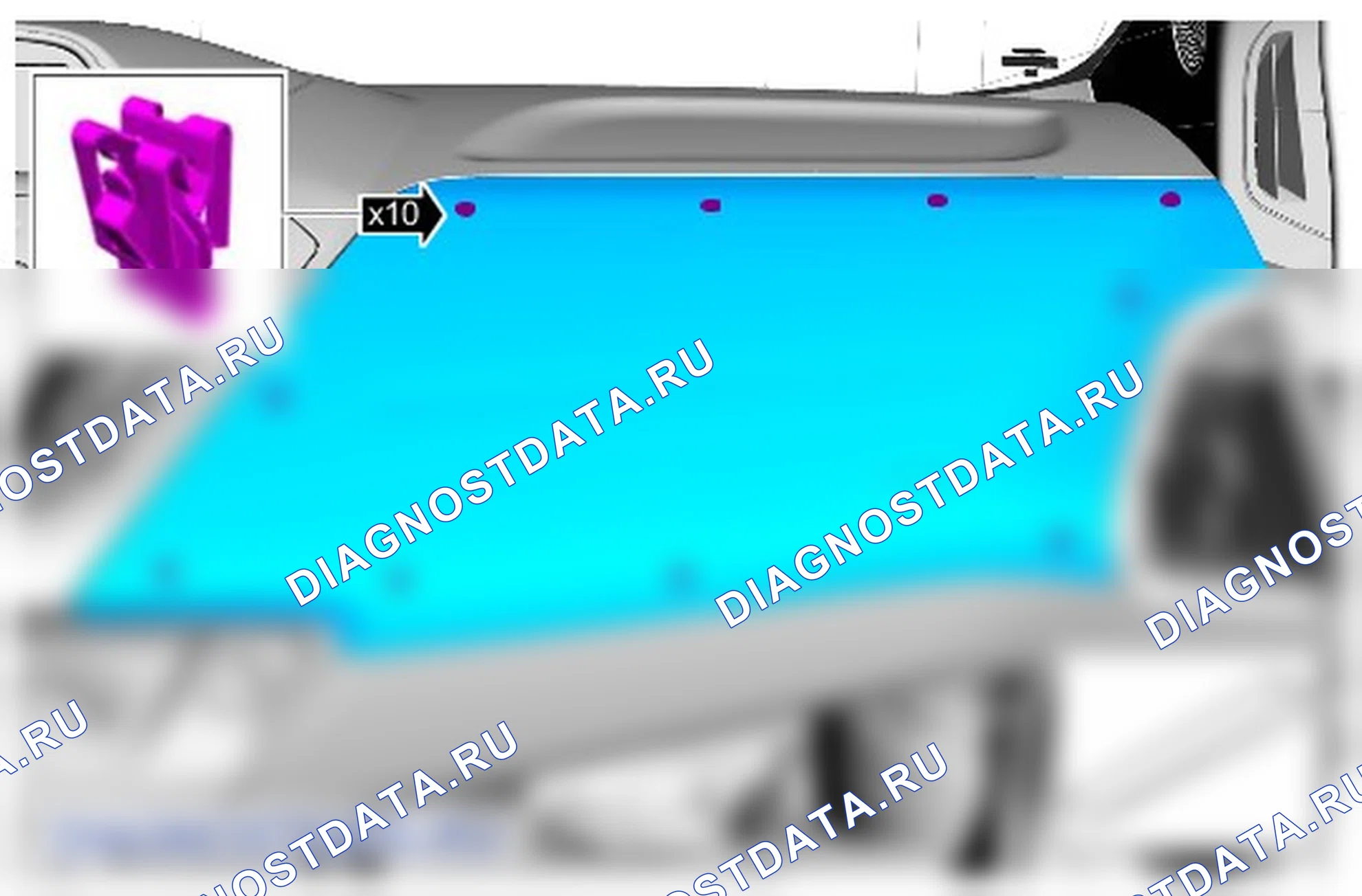 Как снять и установить надувную подушку безопасности пассажира. Ford Transit VIII