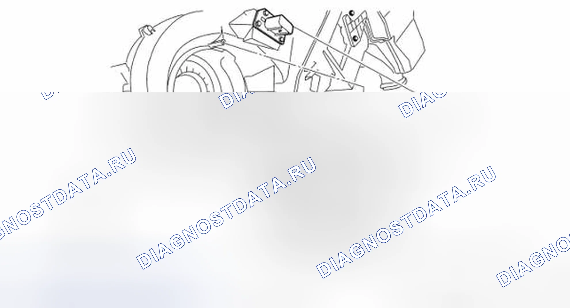 Рис. 92: Идентификация компонентов двигателя вентилятора. Nissan Frontier D40
