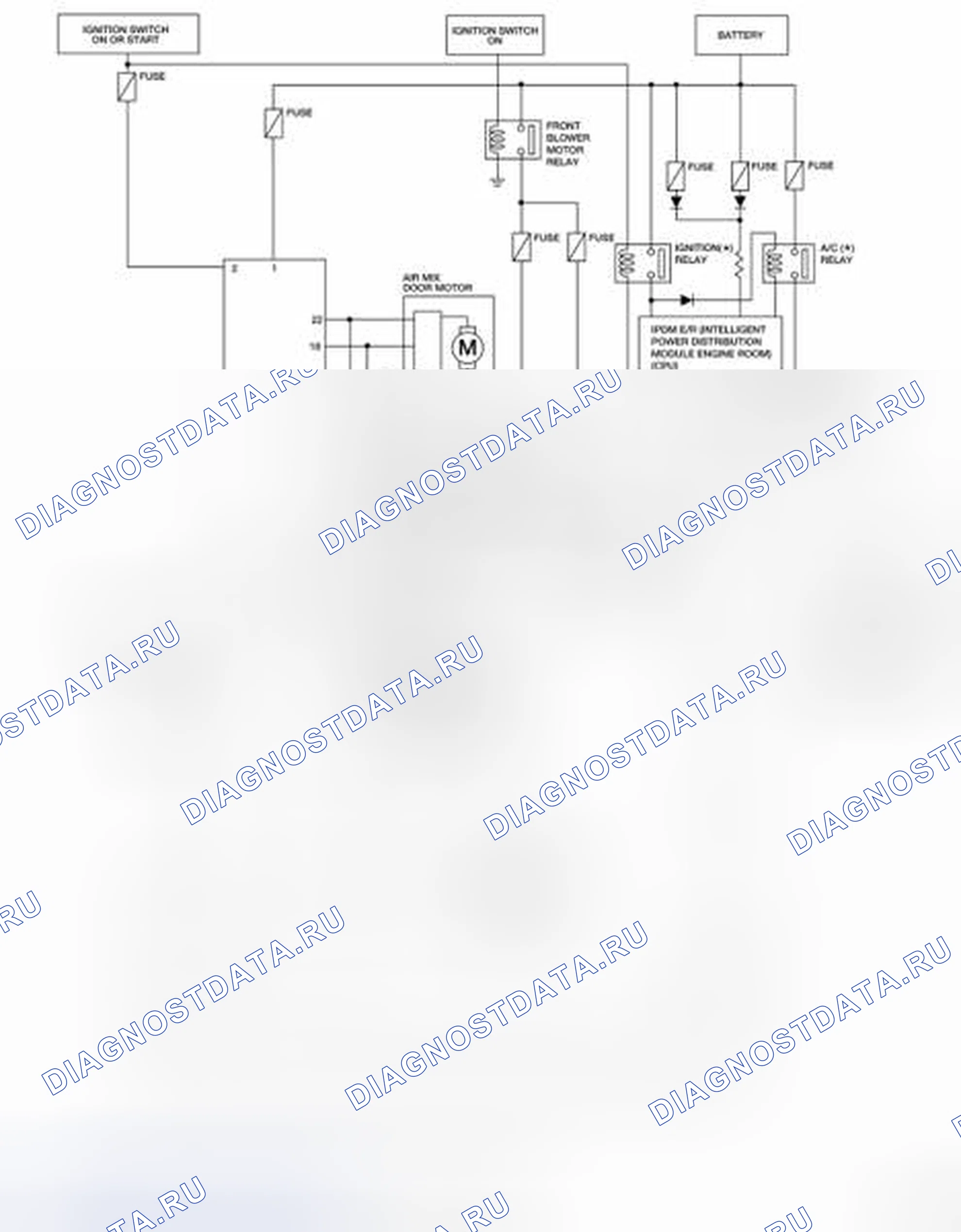 Рис. 17: Схема. Nissan Sentra B16 рестайлинг