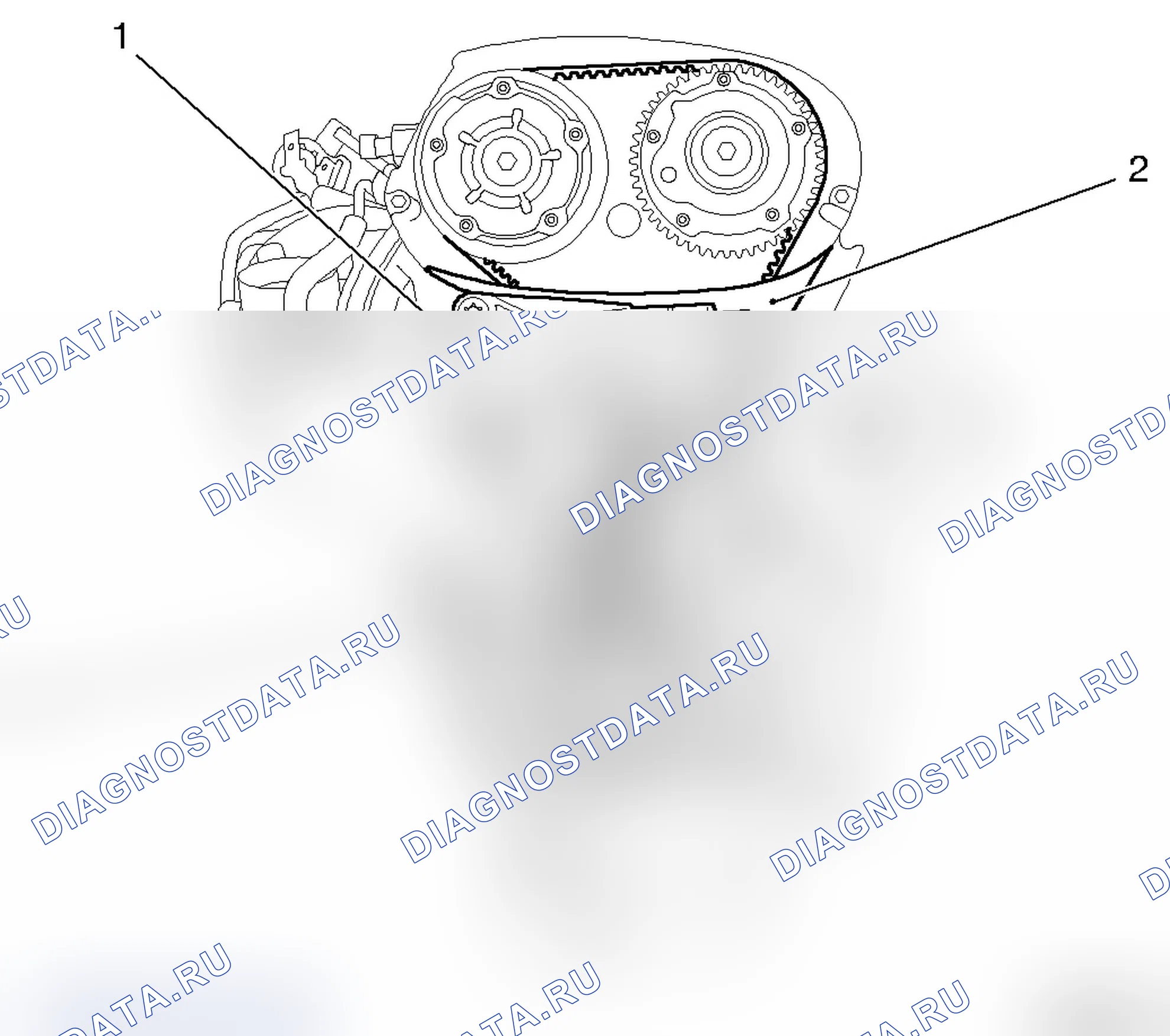 Зубчатая ременная передача - бензиновый двигатель Z 18 XER DOHC-I. Opel Zafira B