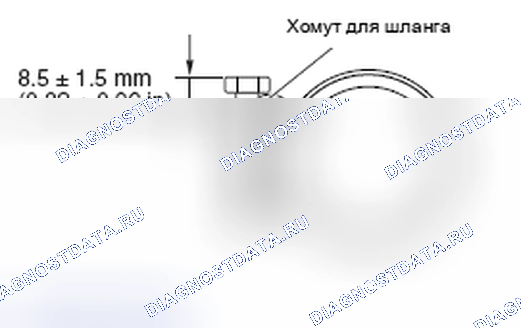 Рис. 9: > > B < < УСТАНОВКА ХОМУТА ДЛЯ ШЛАНГА. Mazda MX-5 NB