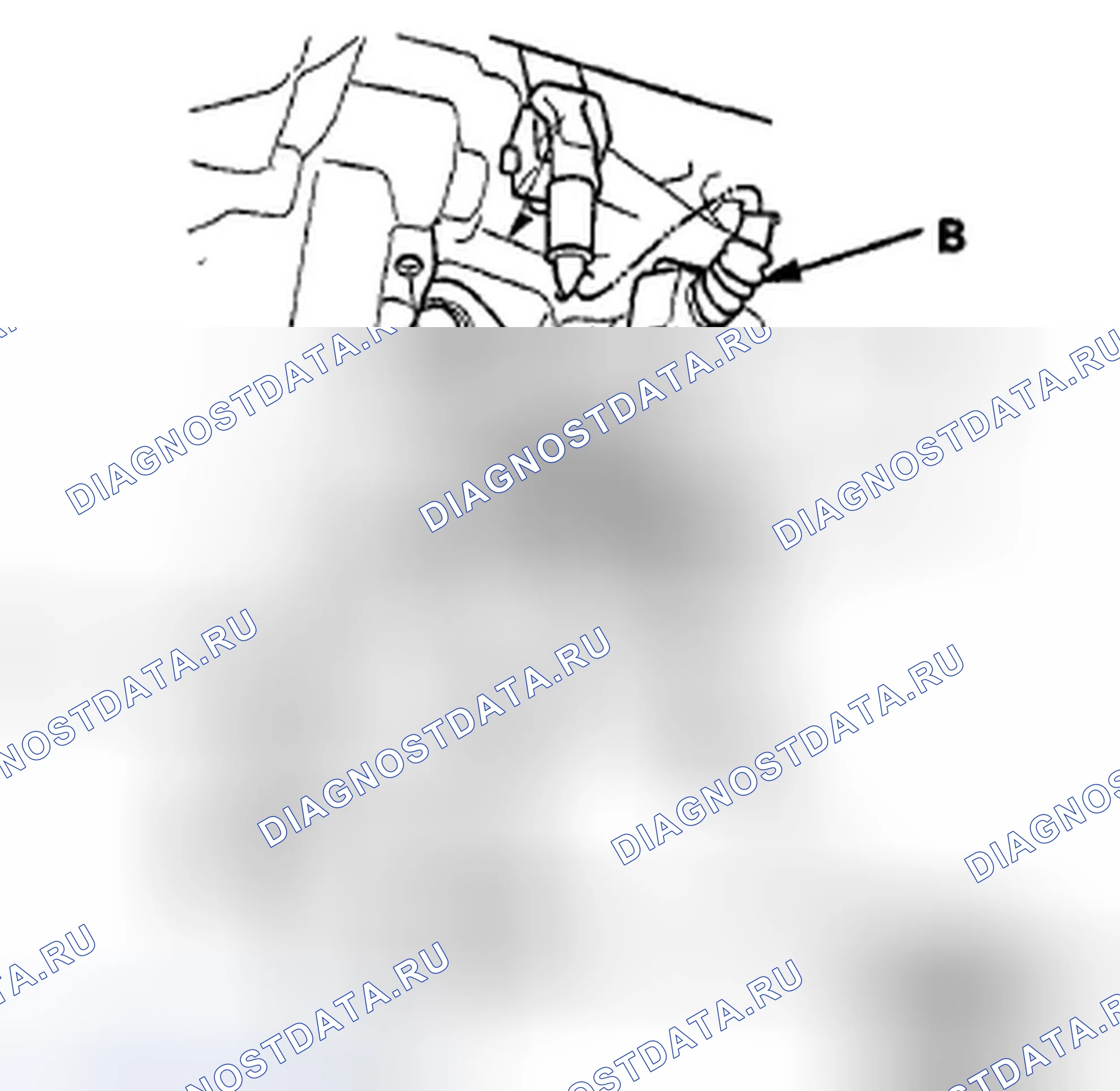 Рис. 477: Замена датчика Ckp. Honda Crosstour I