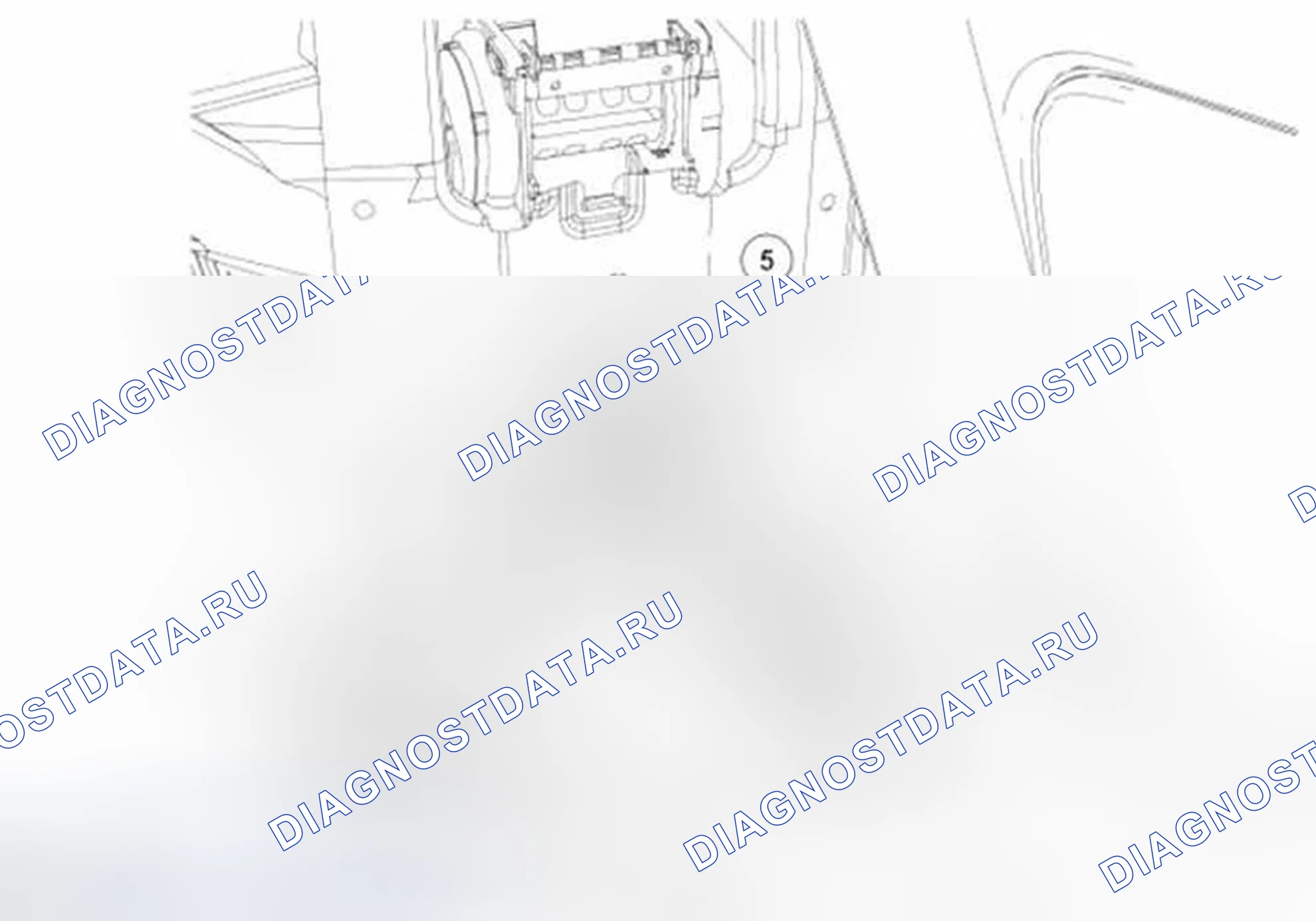 Рис. 36: ЦИЛИНДР ЗАМКА КРЫШКИ БАГАЖНОГО ОТДЕЛЕНИЯ - складной. Ford Mustang V рестайлинг