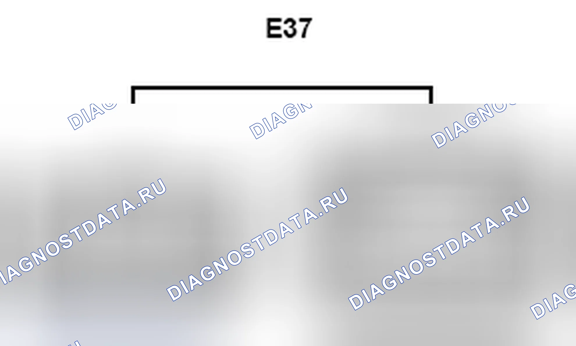 Рис. 526: Вид с торца соединительного разъема (E37). Lexus ES XV40