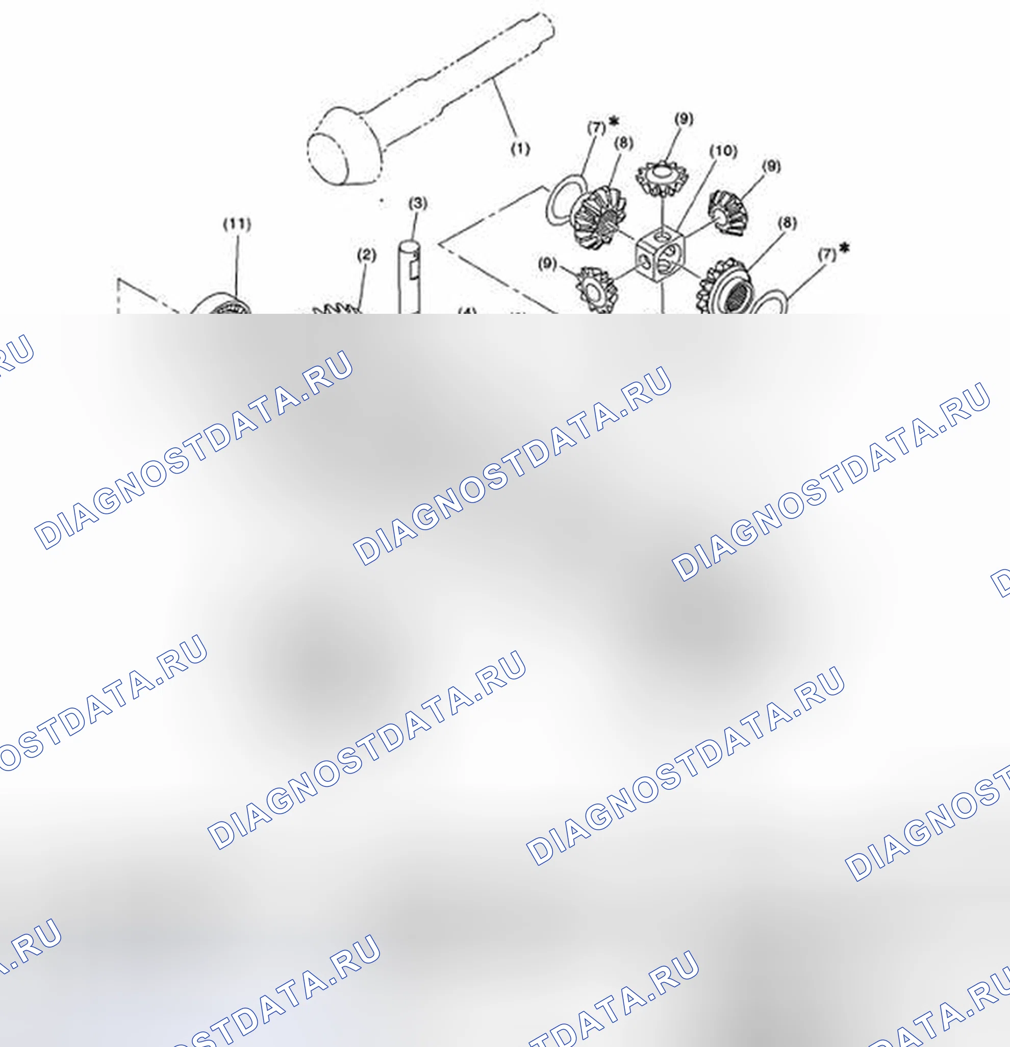 Рис. 461: ПЕРЕДНИЙ ДИФФЕРЕНЦИАЛ. Subaru Legacy BL/BP рестайлинг