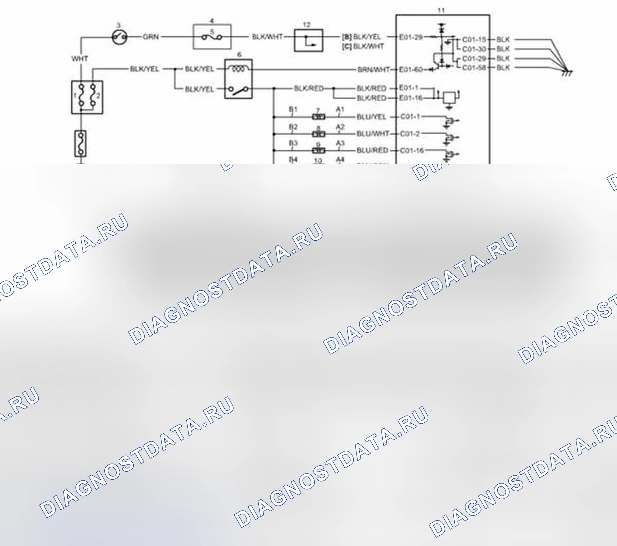Рис. 48: электросхема. Suzuki SX4 I рестайлинг