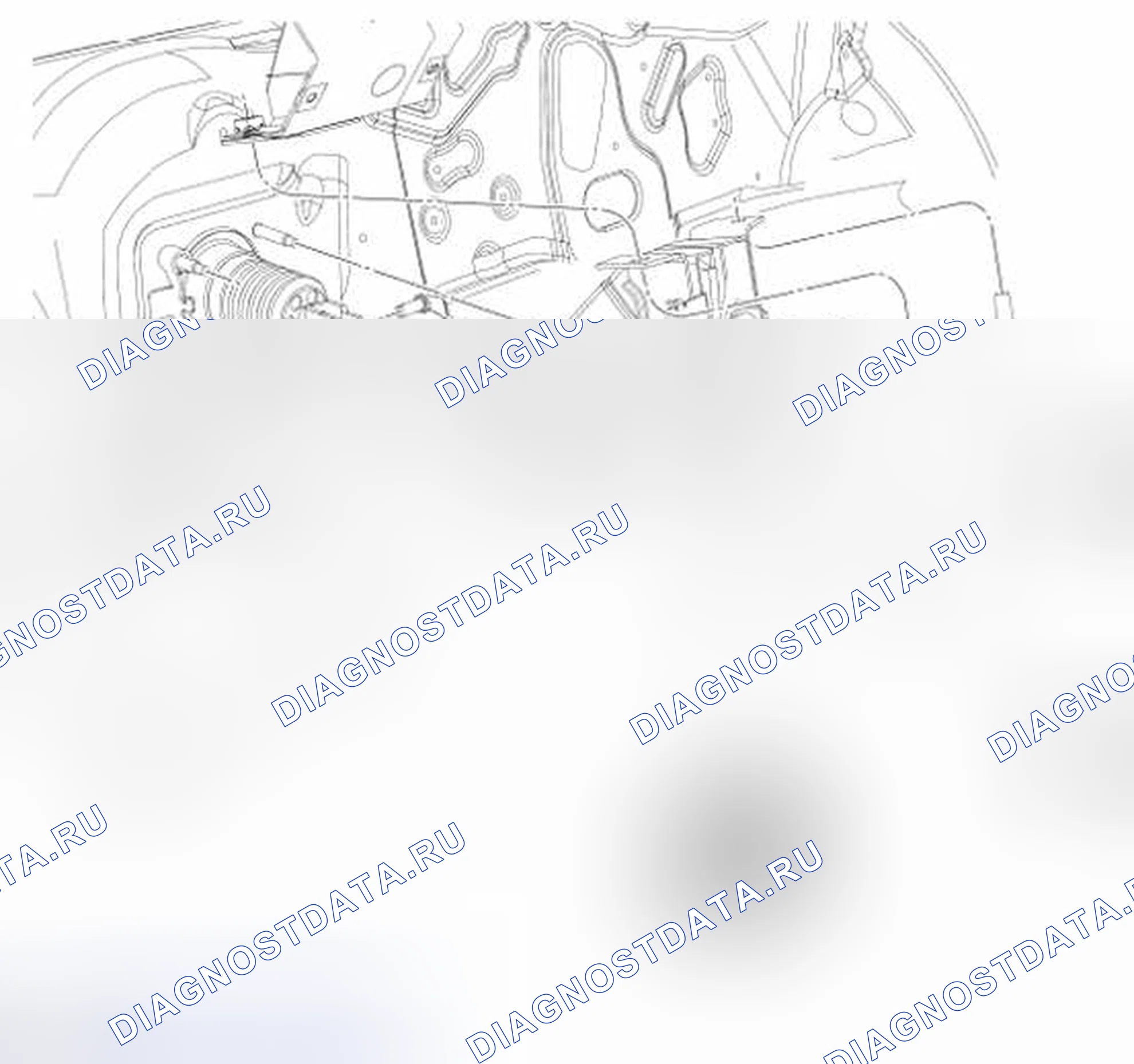 Рис. 33: Педаль тормоза и кронштейн - негибрид. Hyundai Lafesta I