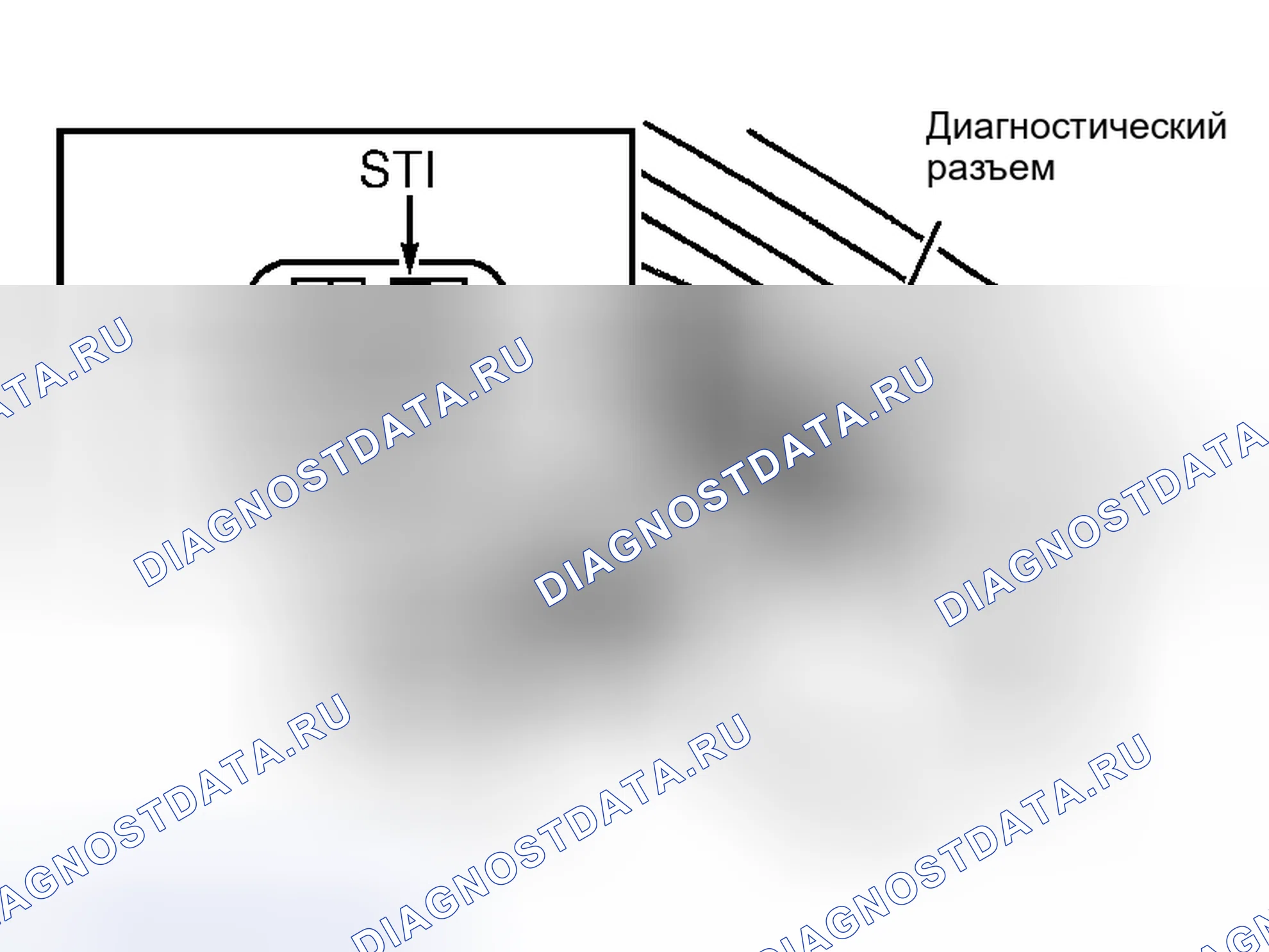 Рис. 131: Клеммы диагностического разъема (типовые). Hyundai Porter III