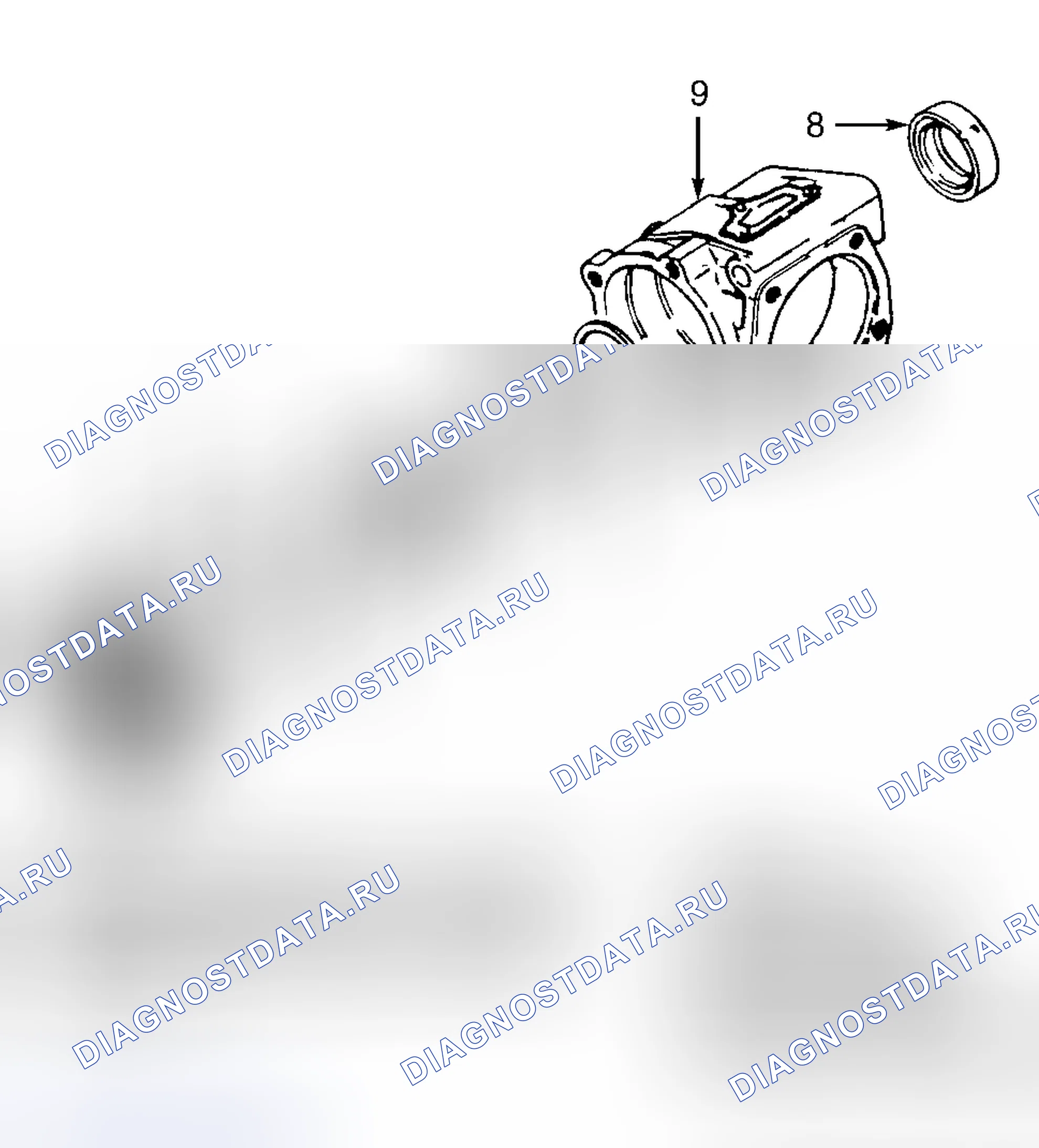 Рис. 1: Проверка раздаточной коробки. Mazda MPV III