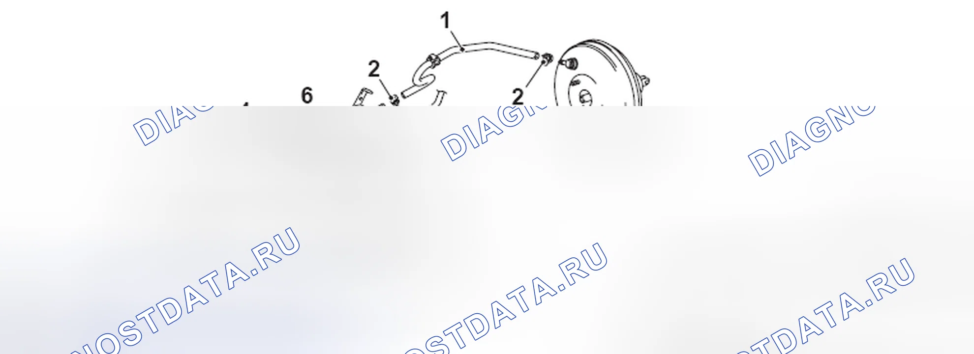 Рис. 18: < ВАКУУМНЫЙ ШЛАНГ И ВАКУУМНАЯ ТРУБА >. Mercedes-Benz CLA-класс C117/X117 рестайлинг