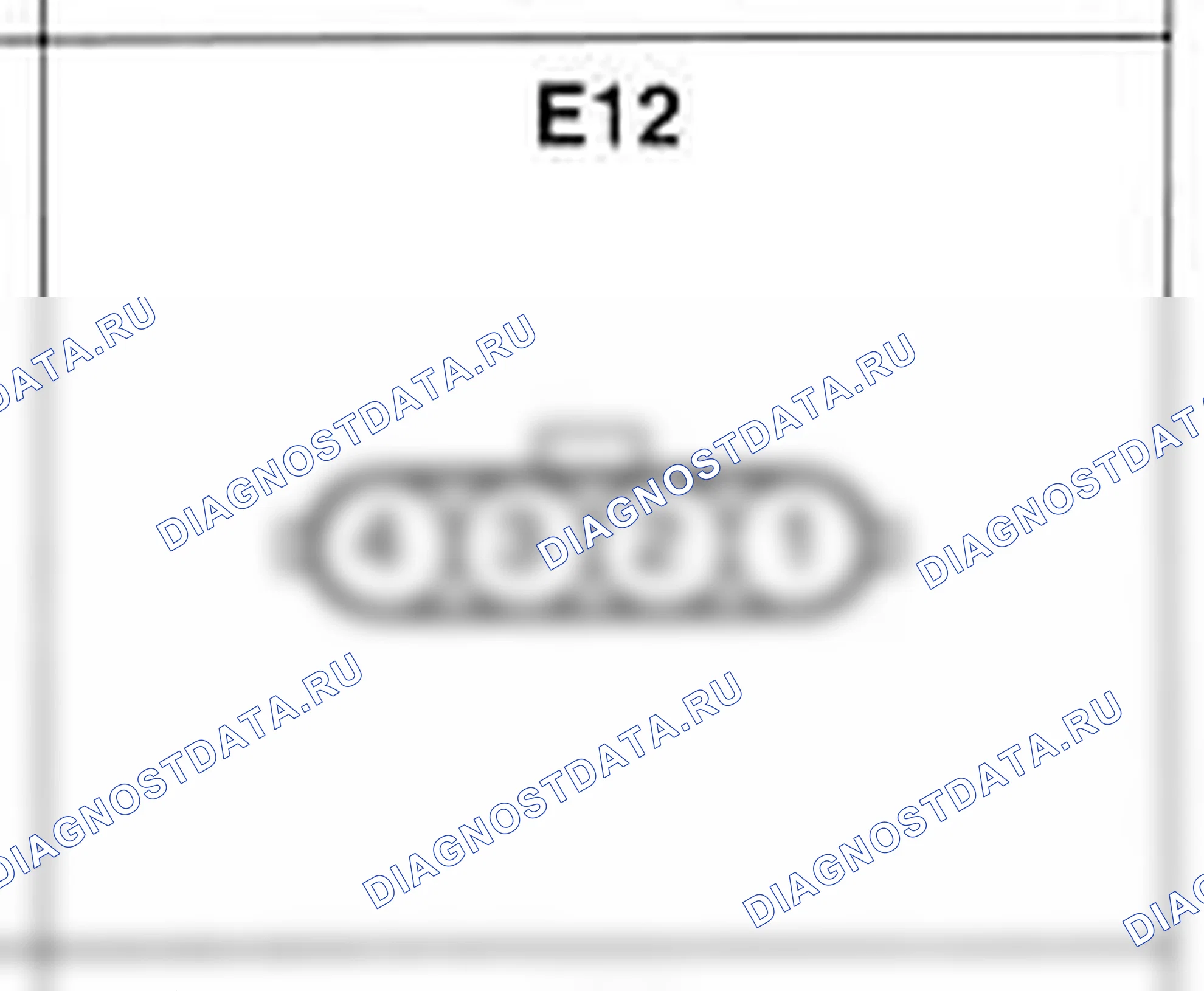 Распиновка разъёма E12 — жгута двигателя. Hyundai H-1 A1