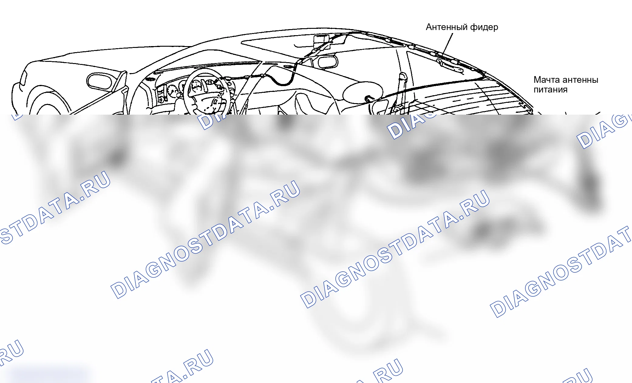 Рис. 1: РАСПОЛОЖЕНИЕ КОМПОНЕНТОВ. Mazda 929 HD