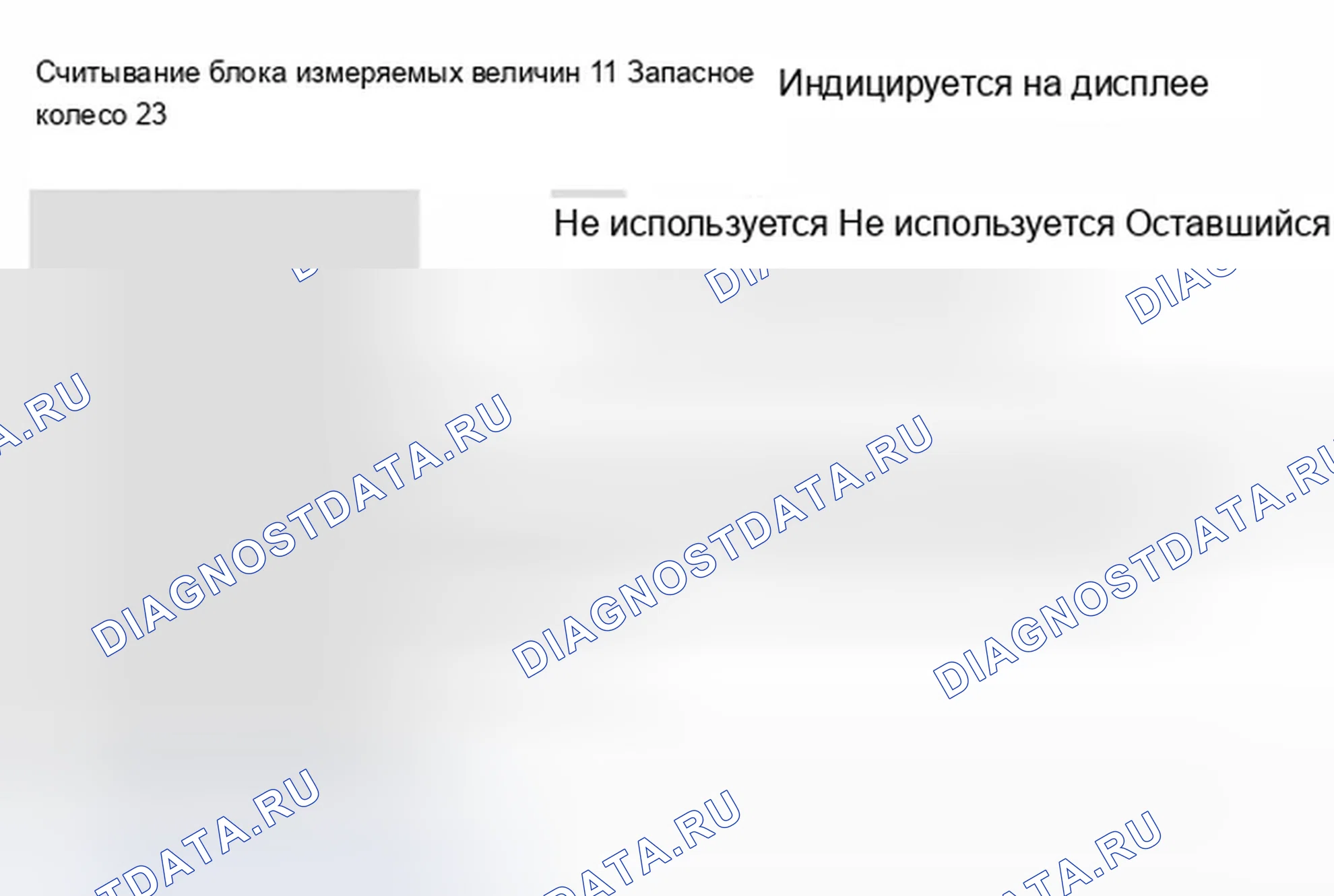 Рис. 538: Блок измеряемых величин 011. Audi A8 D2