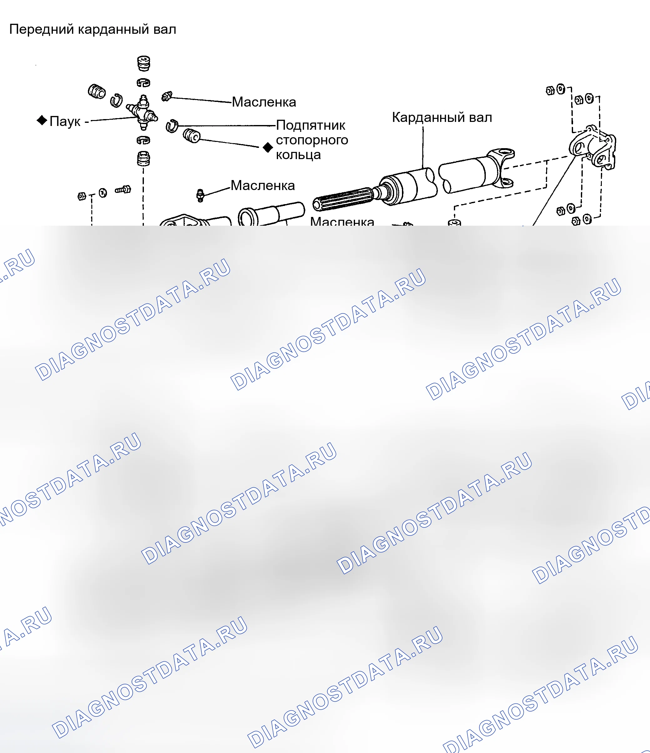 Рис. 18: РАСПОЛОЖЕНИЕ КОМПОНЕНТОВ. Toyota Land Cruiser 70