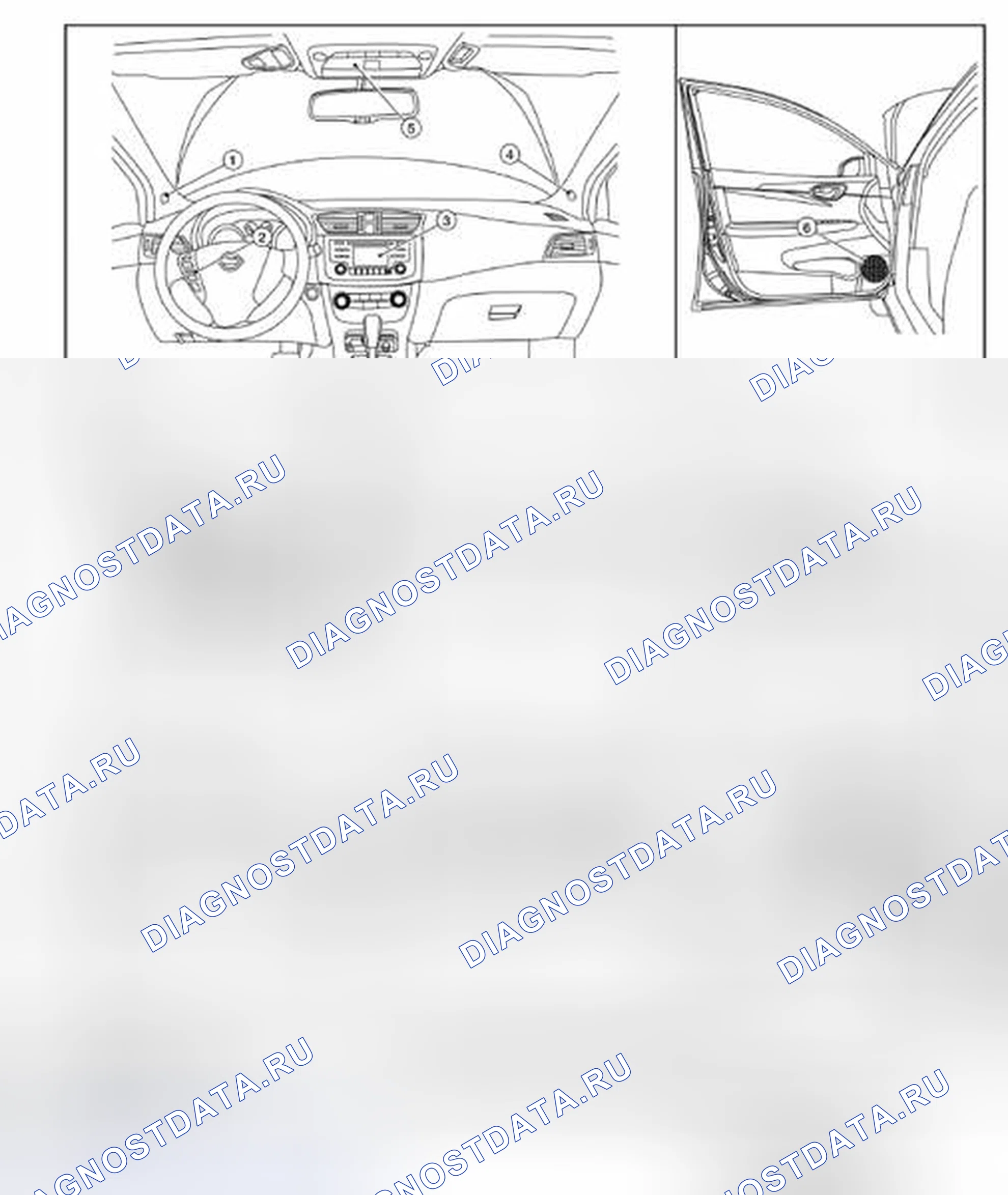 Рис. 141: Расположение компонентов. Nissan Sentra B17 рестайлинг