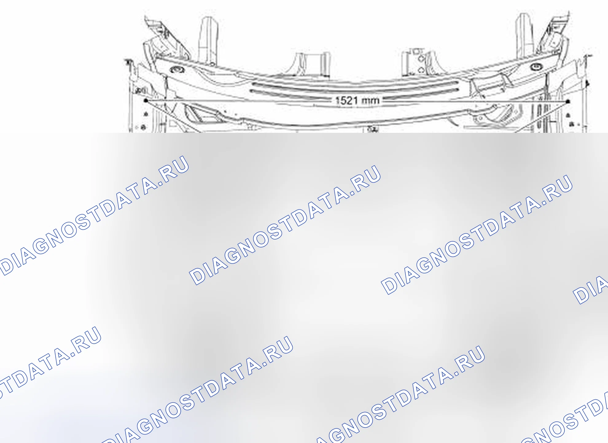 Рис. 26: Размеры под капотом. Hyundai ix55 I