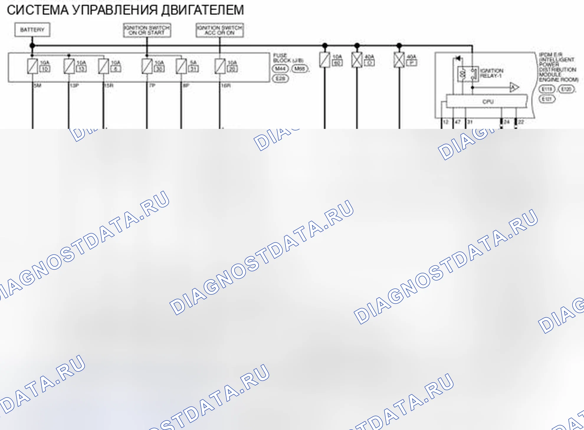 Рис. 34: электросхема. Nissan Rogue II