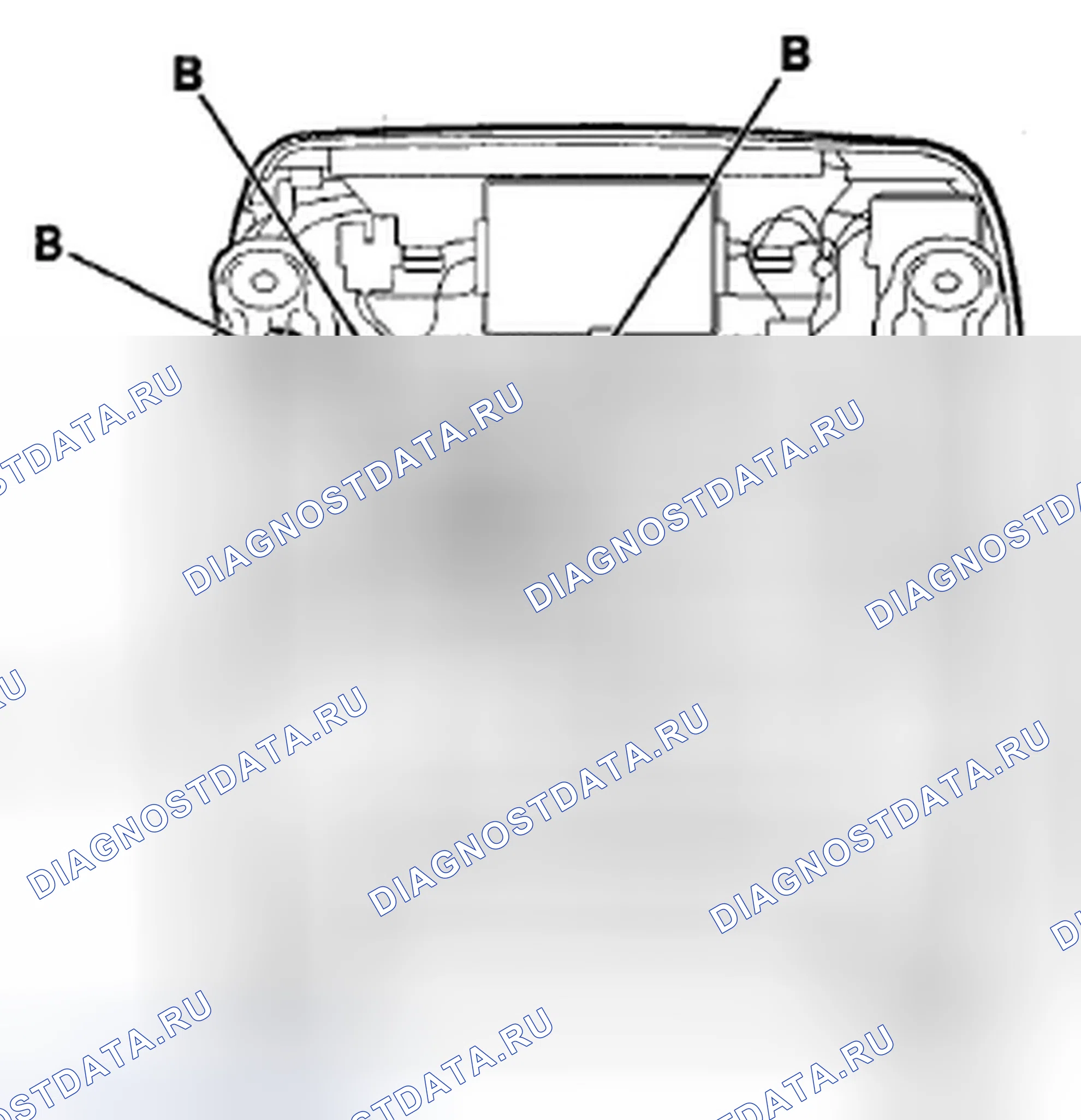 Рис. 9: Пряжка переднего ремня безопасности. Acura ZDX I