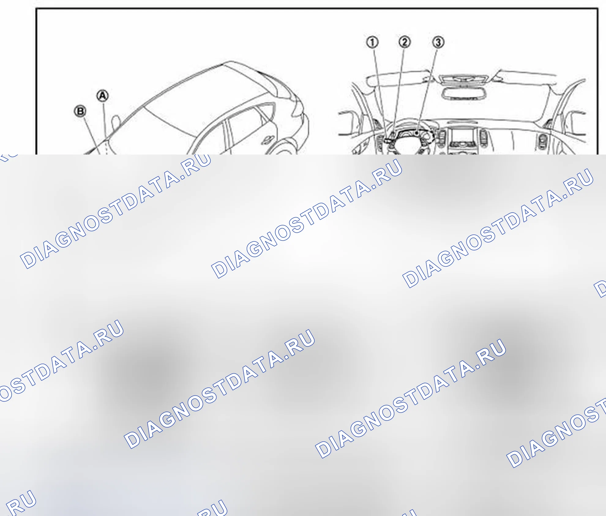 Рис. 31: Расположение компонентов. Infiniti EX35 I