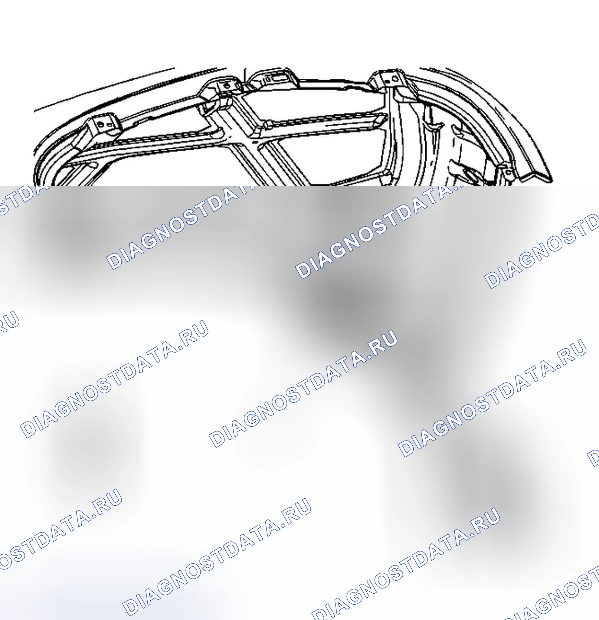 Рис. 22: Регулировка капота. Chevrolet HHR I
