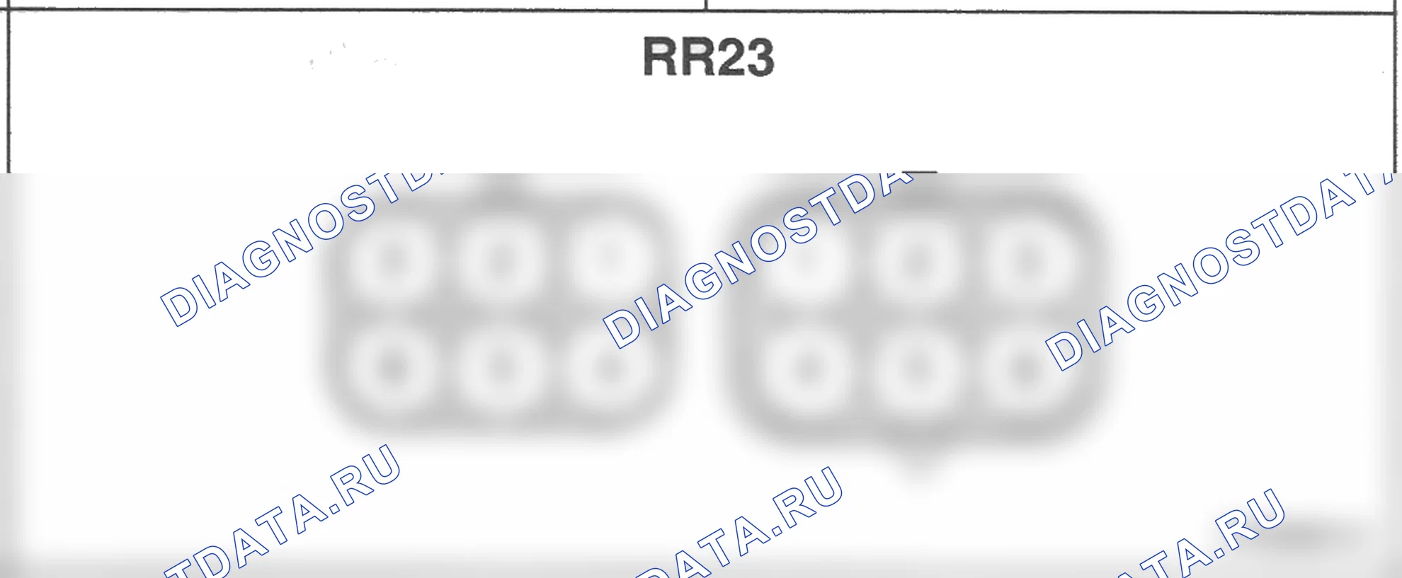 Распиновка разъёма RR23 — заднего жгута. Hyundai Atos MX