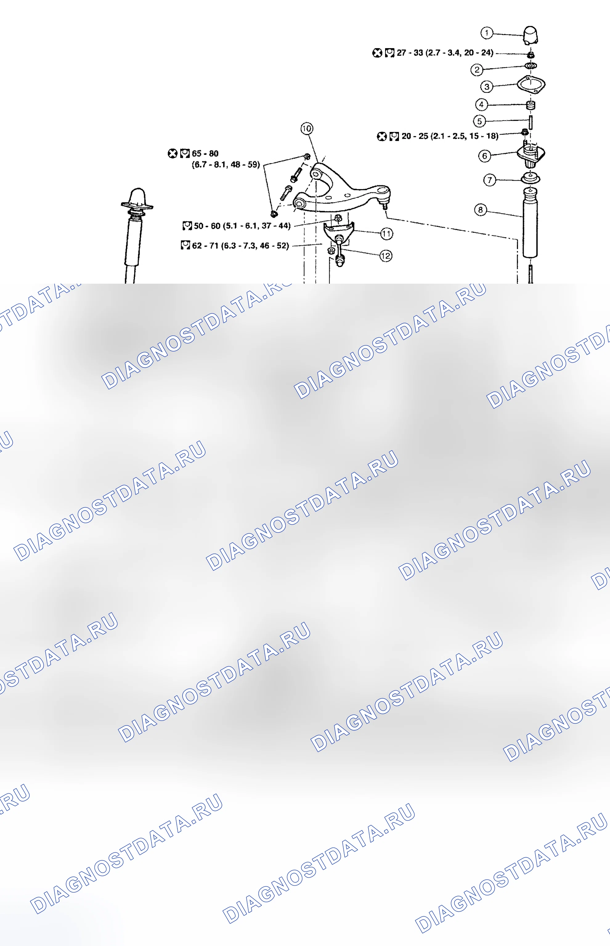 Рис. 1: ОПИСАНИЕ задней подвески. Nissan Altima L31