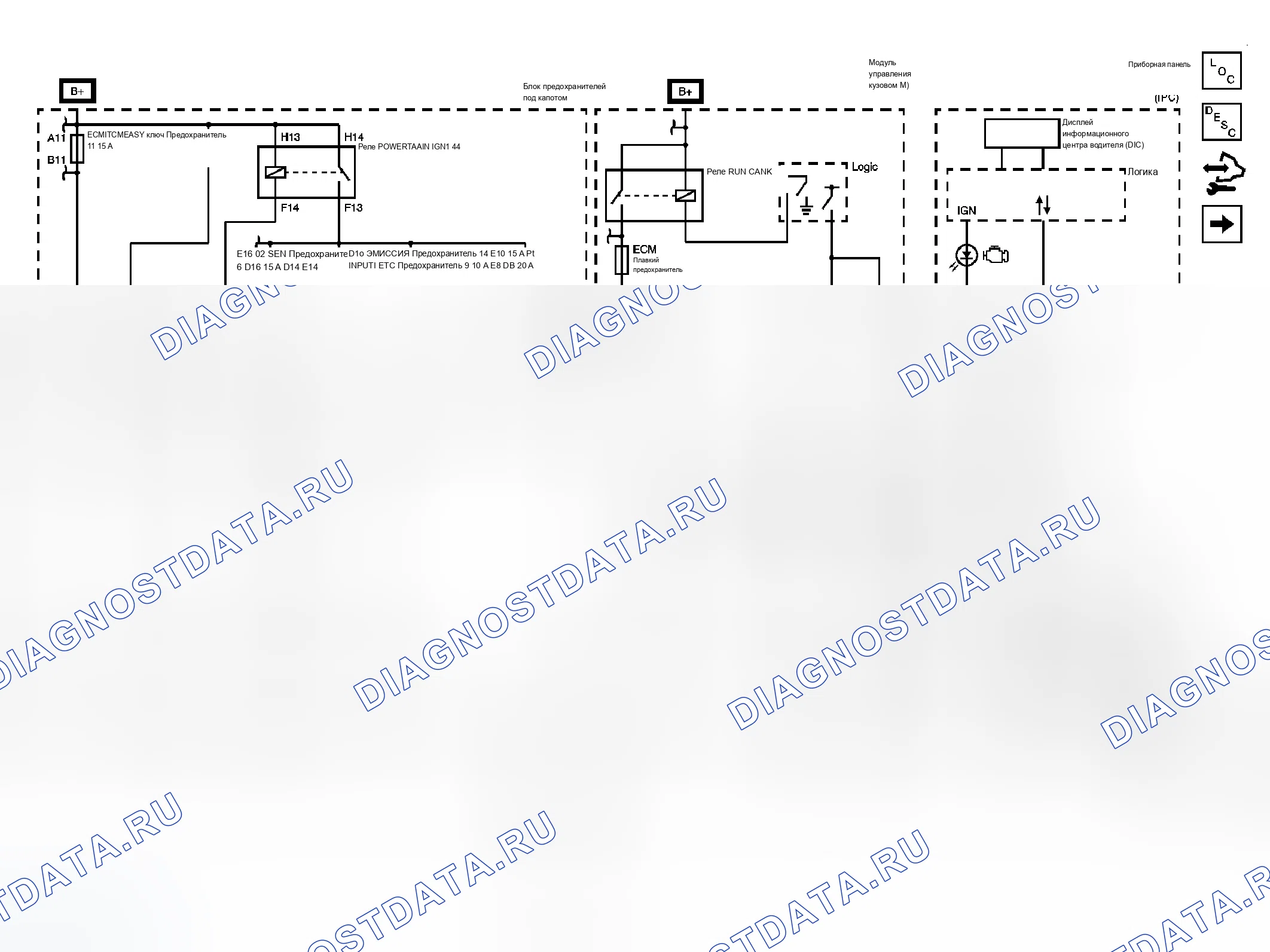 Рис. 16: Схема управления двигателем (LS7). Chevrolet Corvette C6